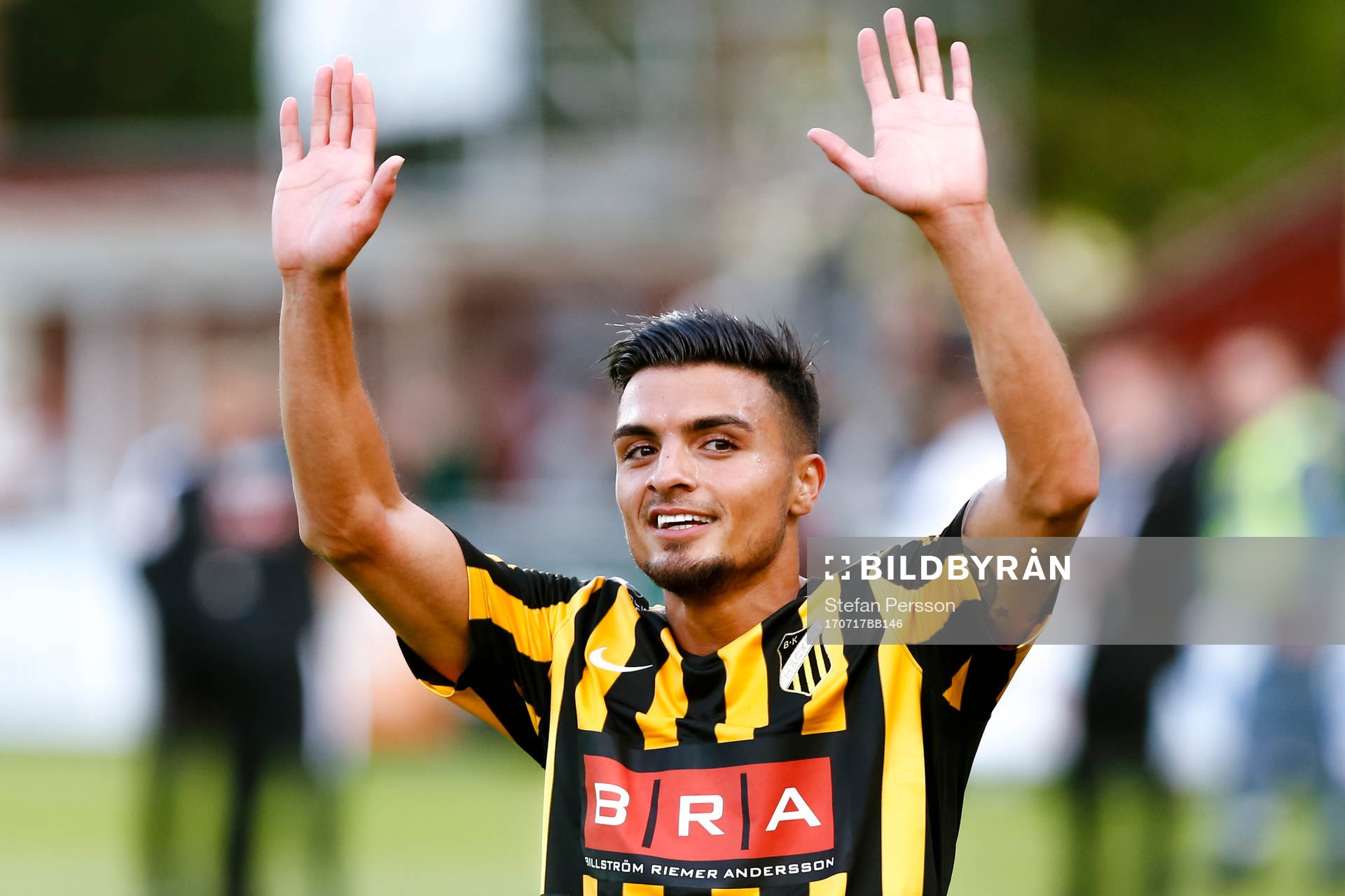 Häckens Ahmad Yasin jublar