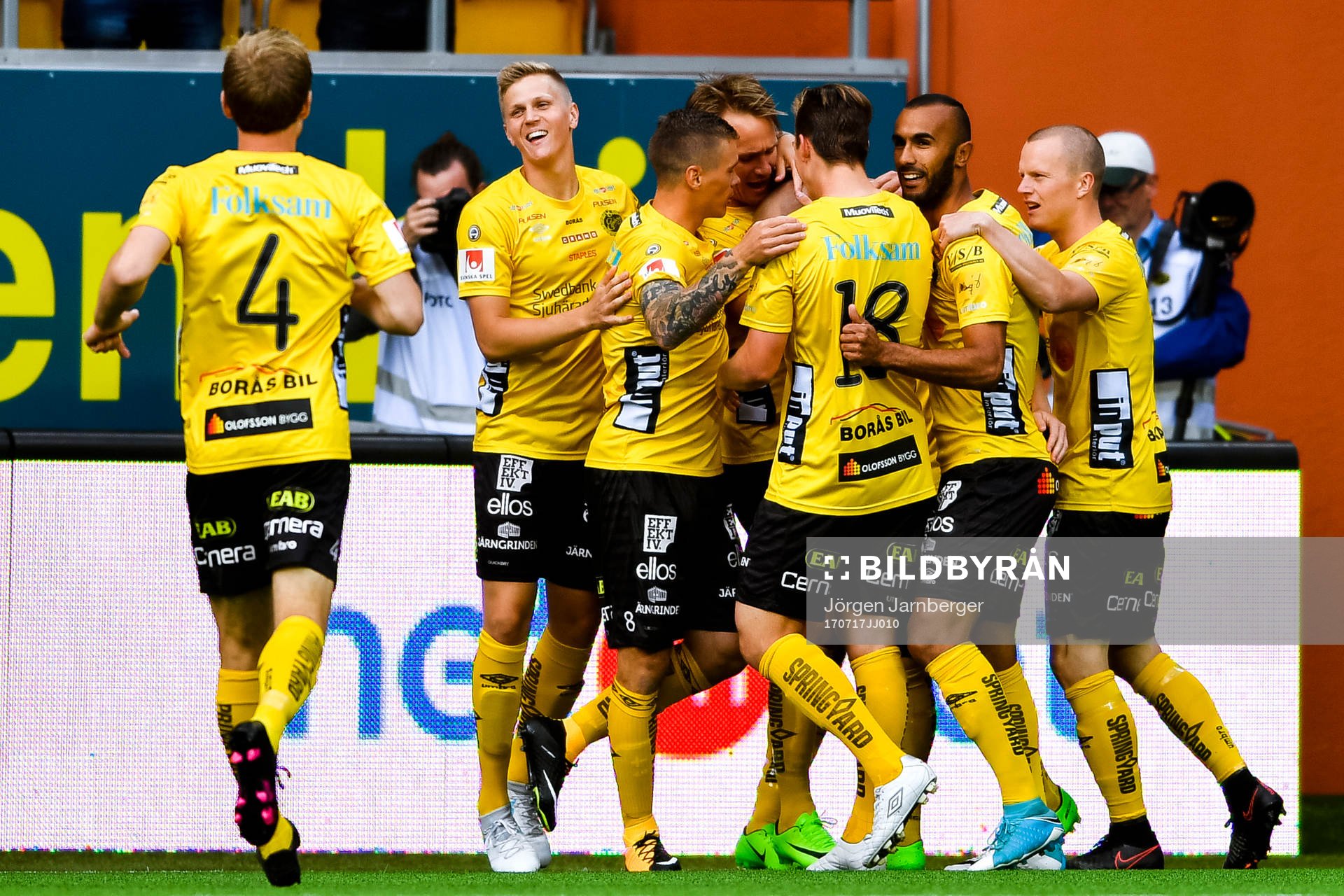 Elfsborgs spelare jublar