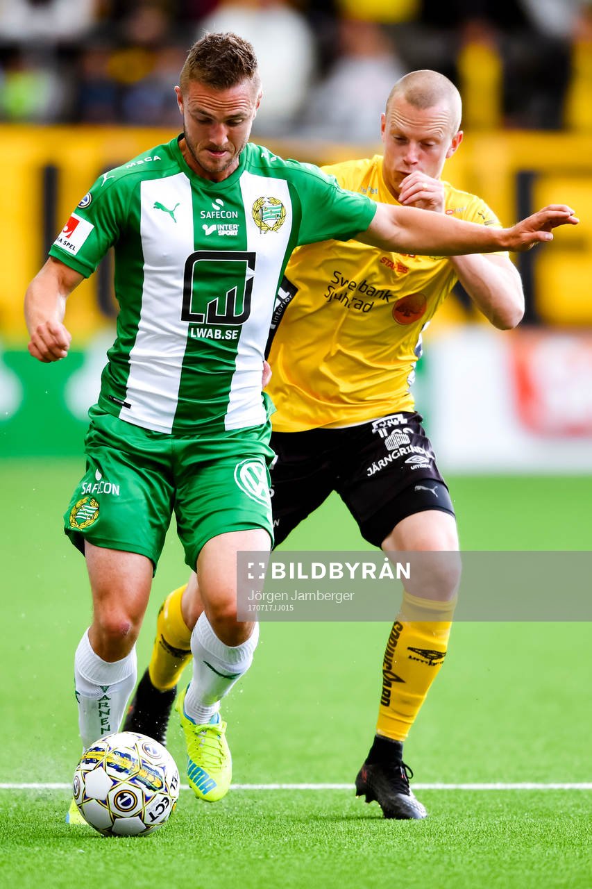Hammarbys Mats Solheim och Elfsborgs Daniel Gustavsson