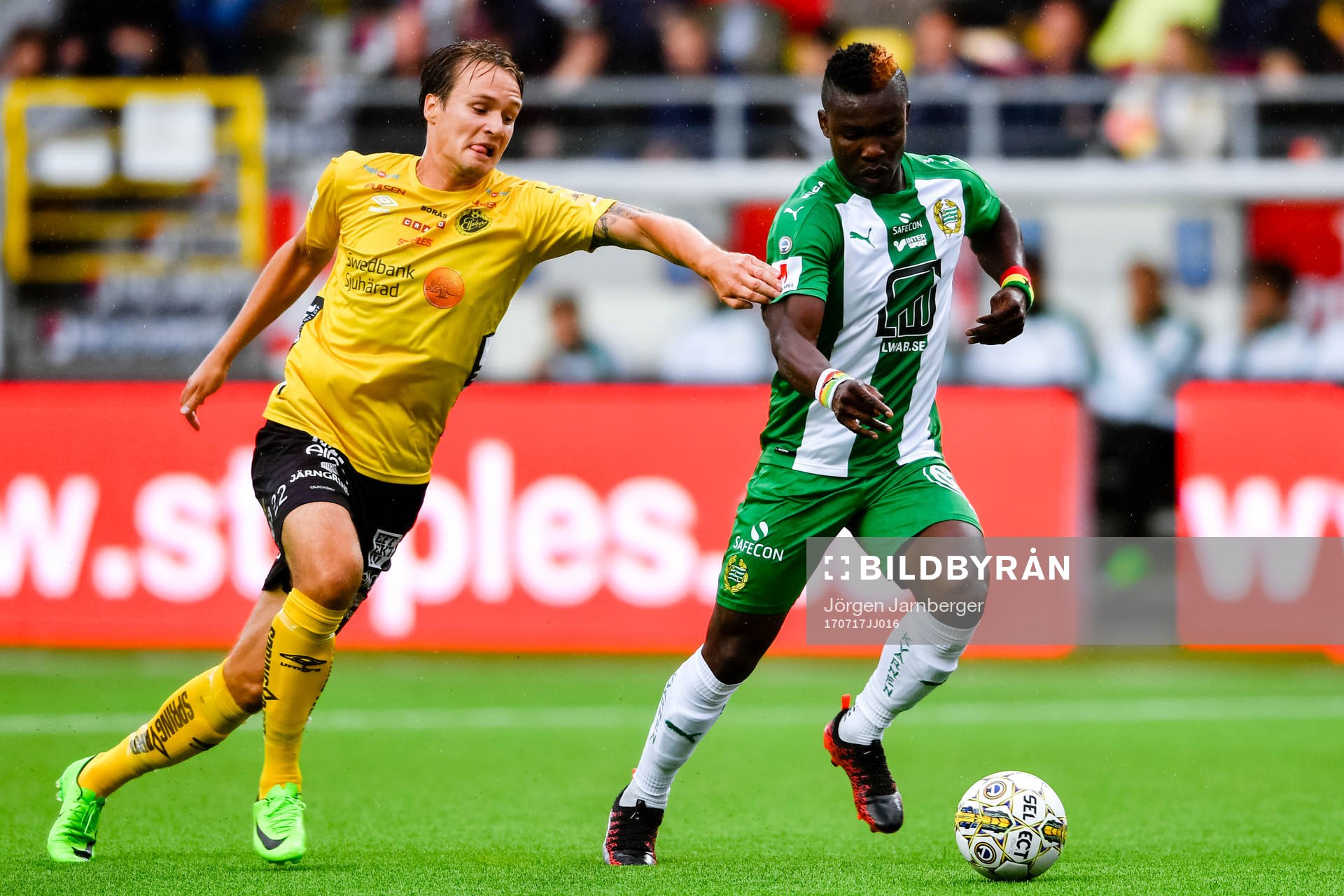 Hammarbys Joseph Aidoo och Elfsborgs Viktor Prodell