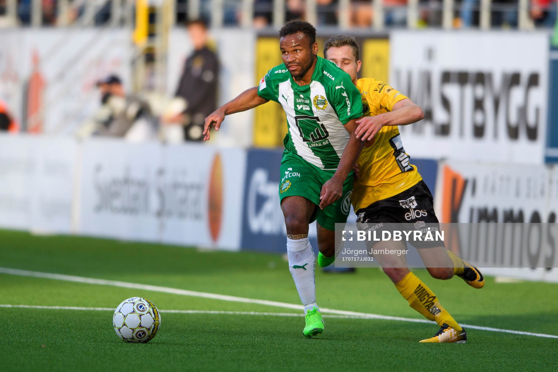 Hammarbys Serge-Junior Martinsson Ngouali och Elfsborgs