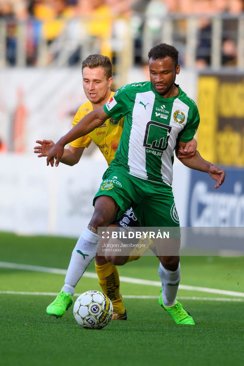 Hammarbys Serge-Junior Martinsson Ngouali och Elfsborgs