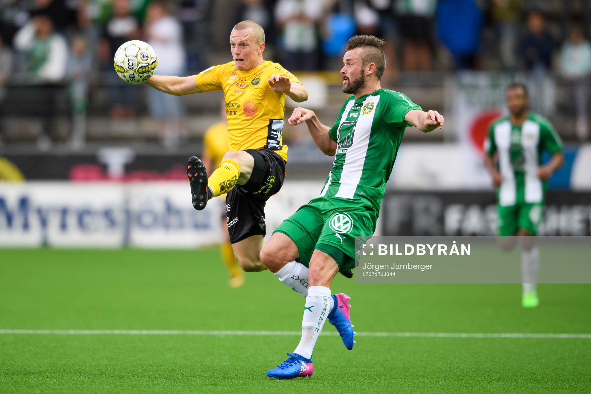 Elfsborgs Daniel Gustavsson och Hammarbys Mads Fenger