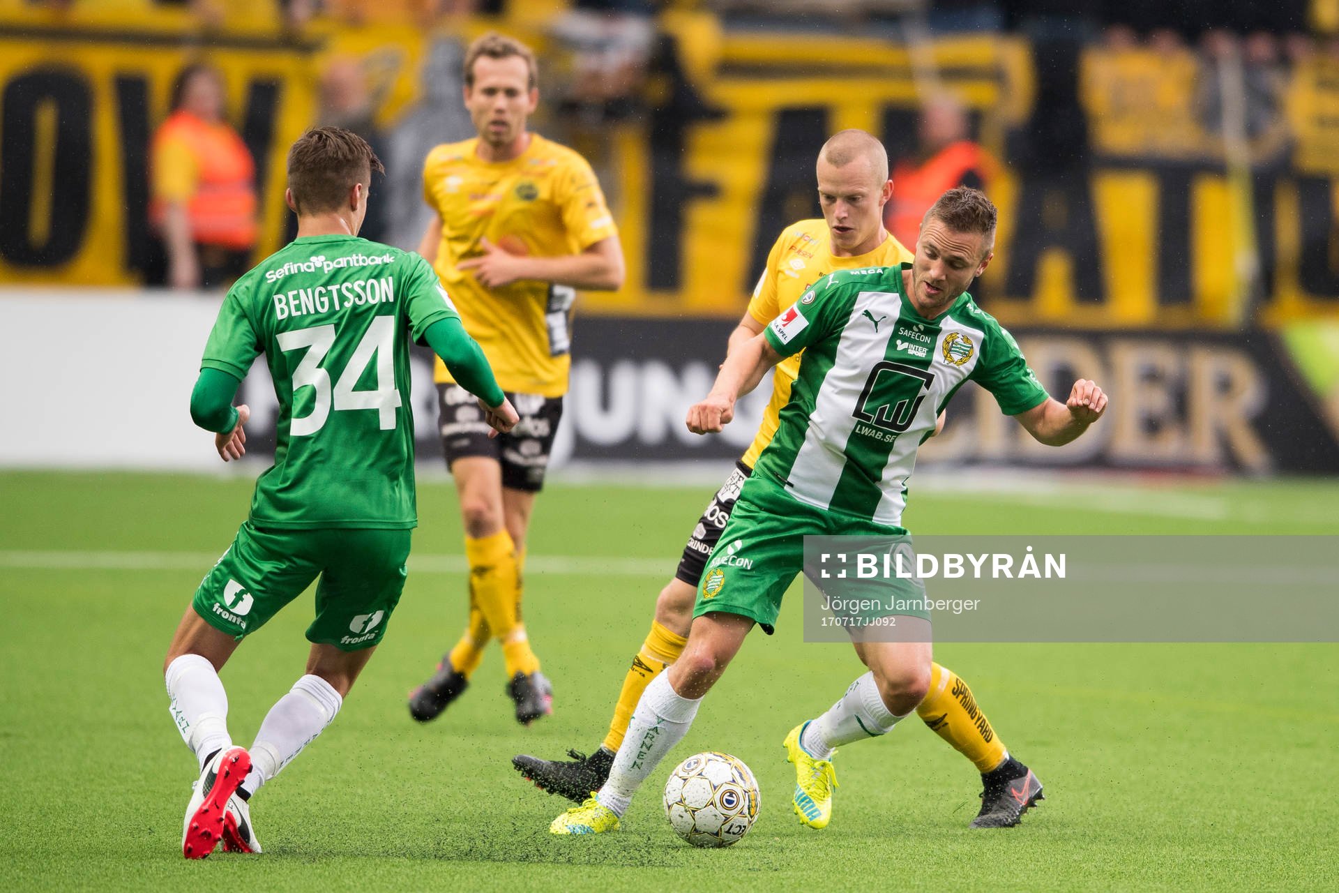 Hammarbys Mats Solheim och Elfsborgs Daniel Gustavsson