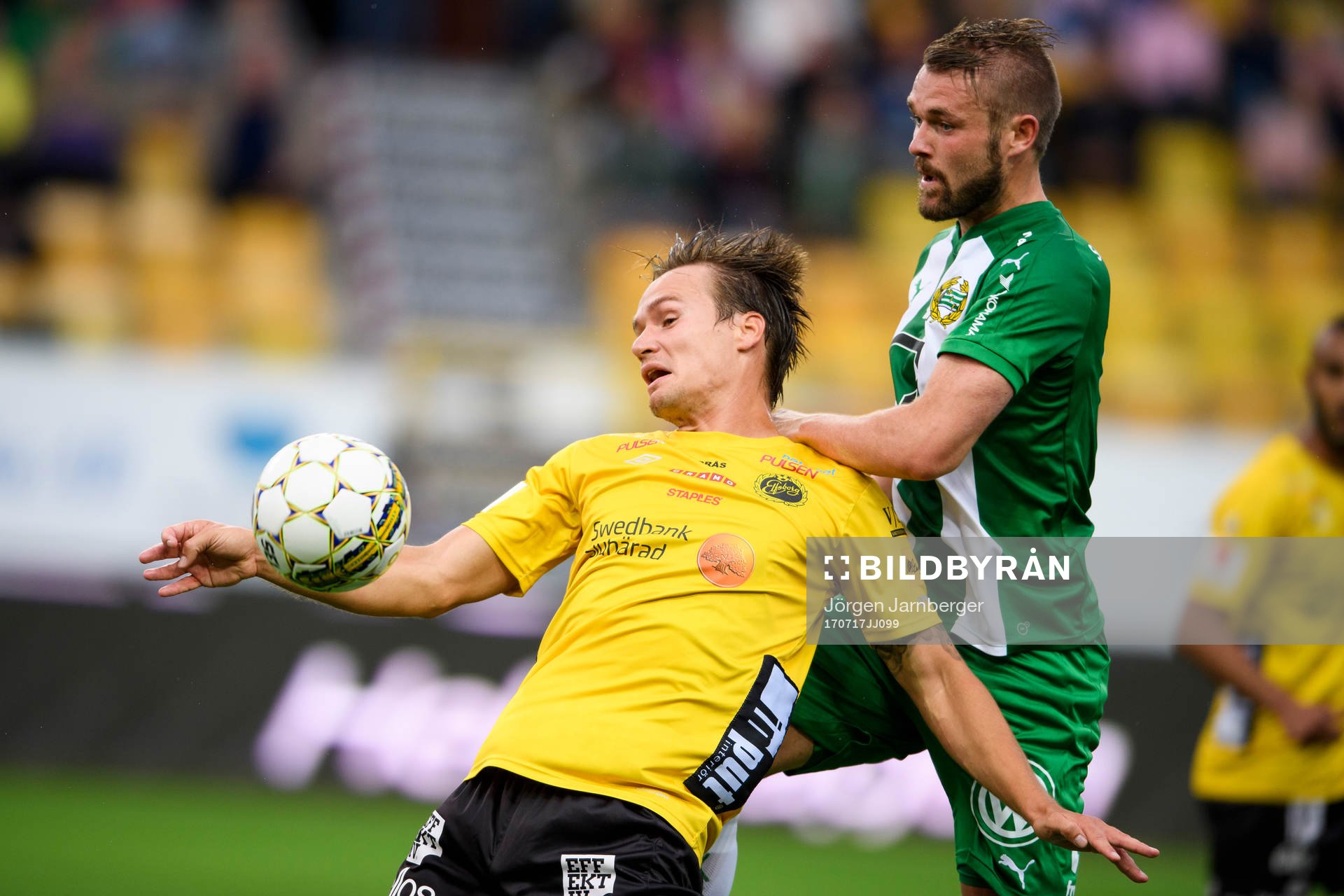 Elfsborgs Viktor Prodell och Hammarbys Mads Fenger Nielsen