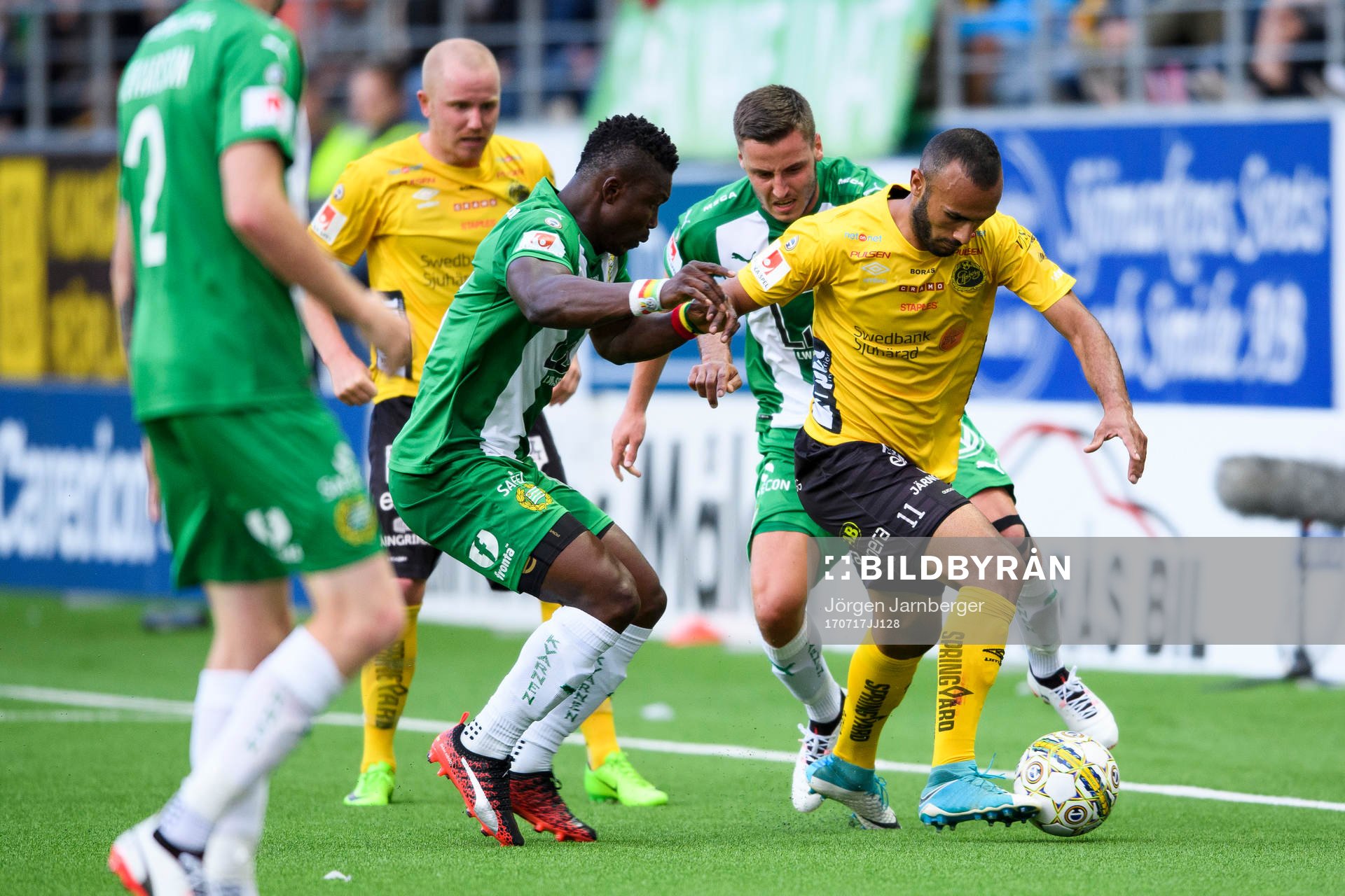 Hammarbys Jeppe Andersen och Joseph Aidoo
