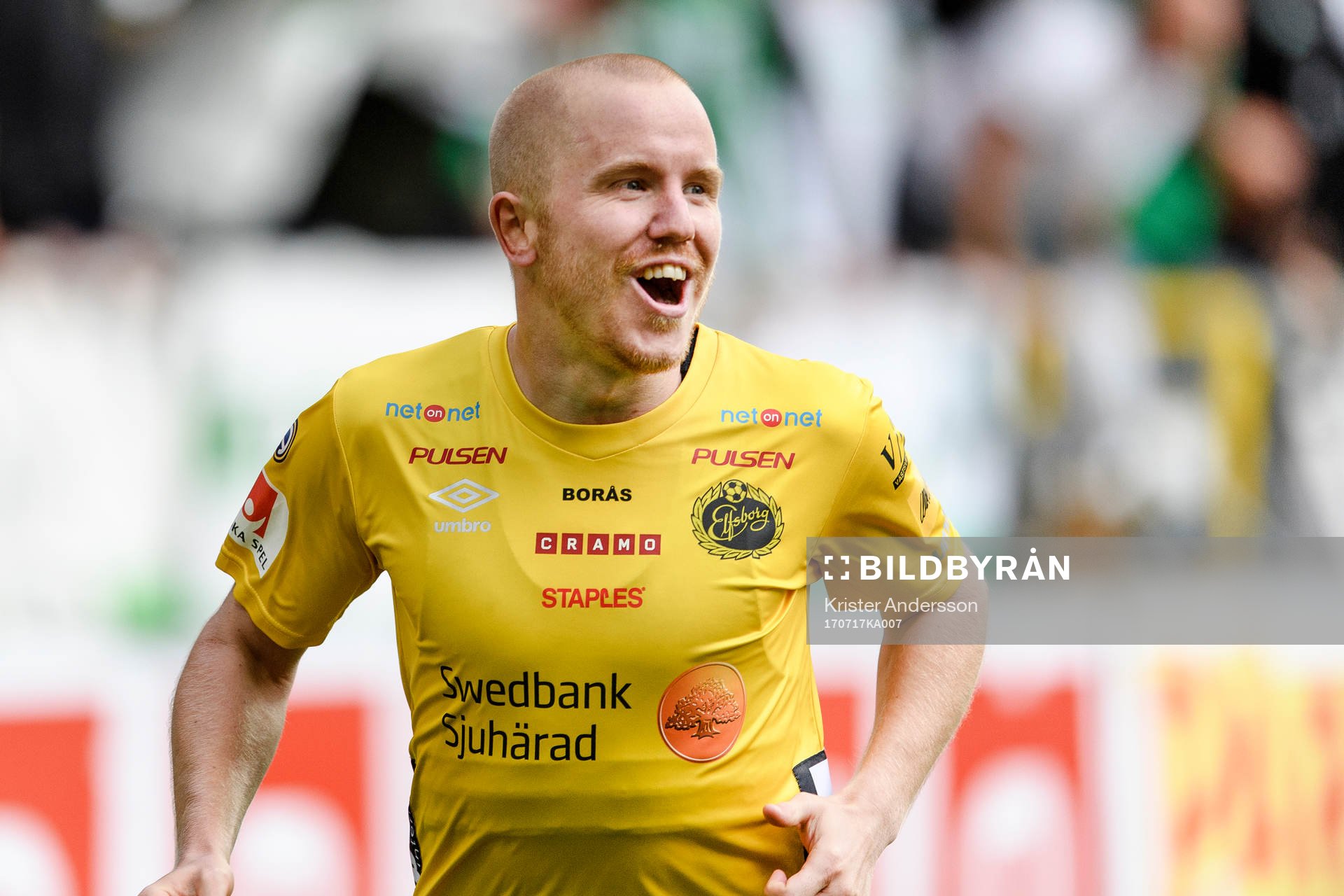 Elfsborgs Simon Lundevall jublar