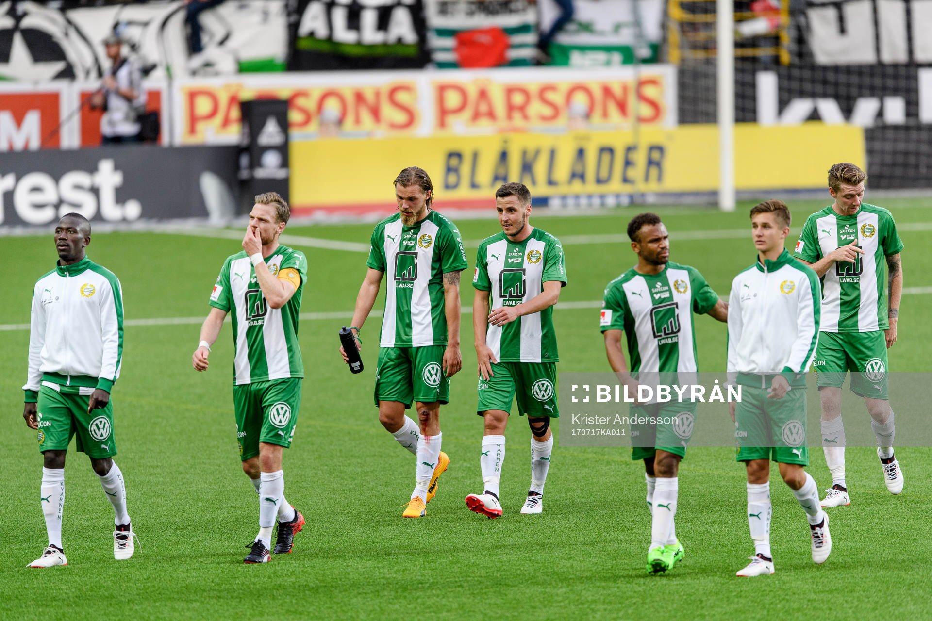 Hammarbys spelare deppar