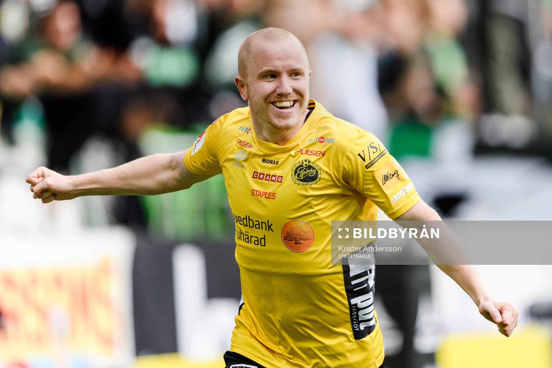 Elfsborgs Simon Lundevall jublar