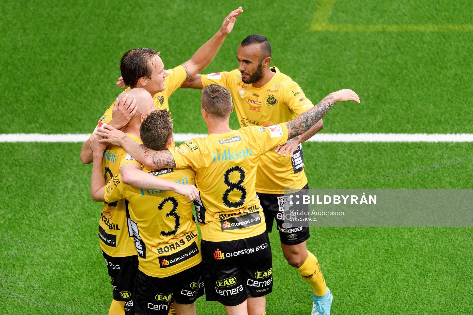 Elfsborgs spelare jublar