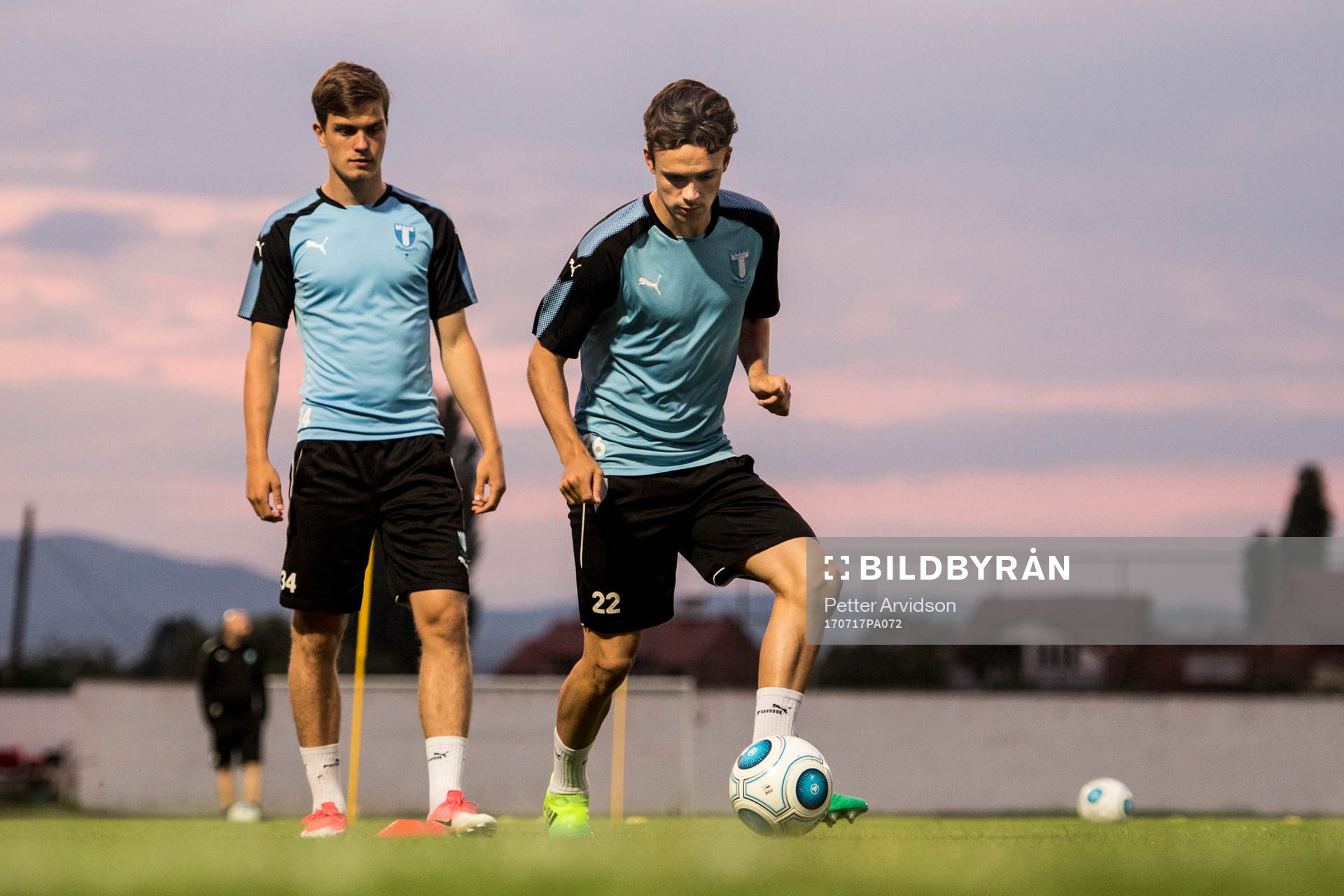Malmö FFs Andreas Vindheim och Pavle Vagic