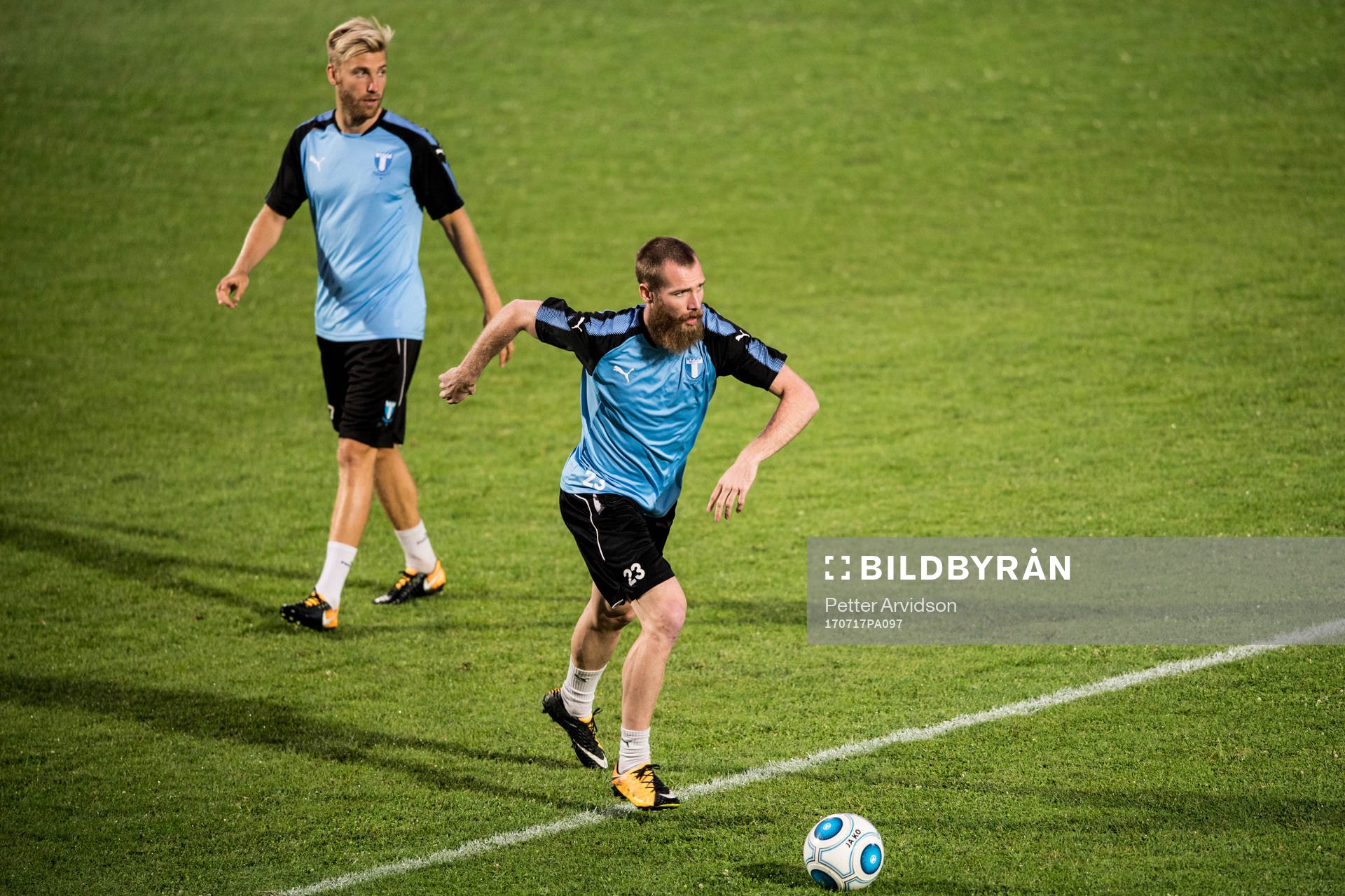 Malmö FFs Rasmus Bengtsson och Jo Inge Berget