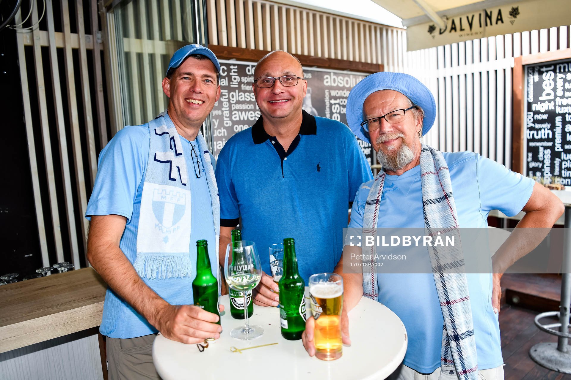 Malmö FFs supportrar Mikael Blomberg, Torbjörn Isaksson