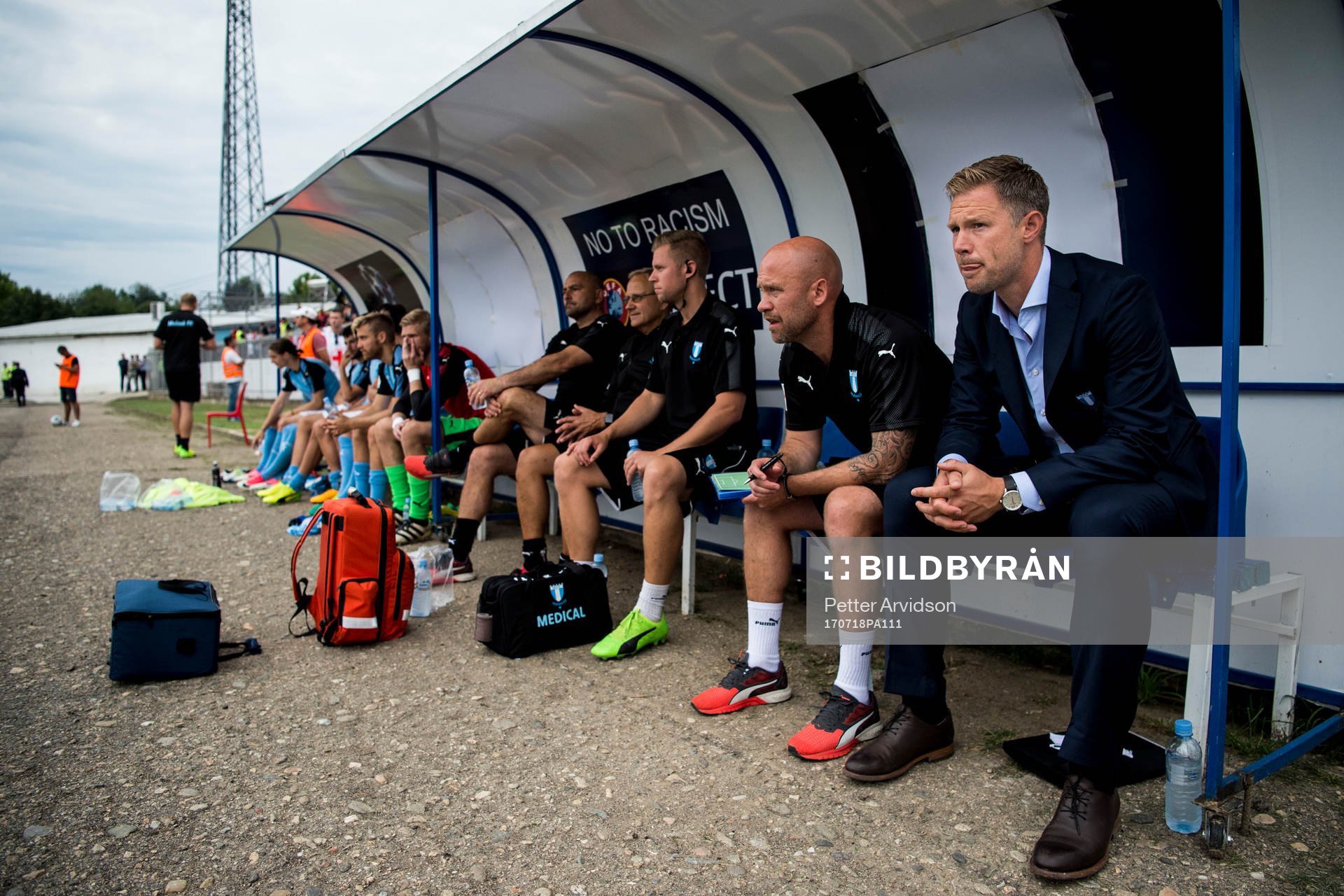 Malmö FFs tränare Magnus Pehrsson och assisterande