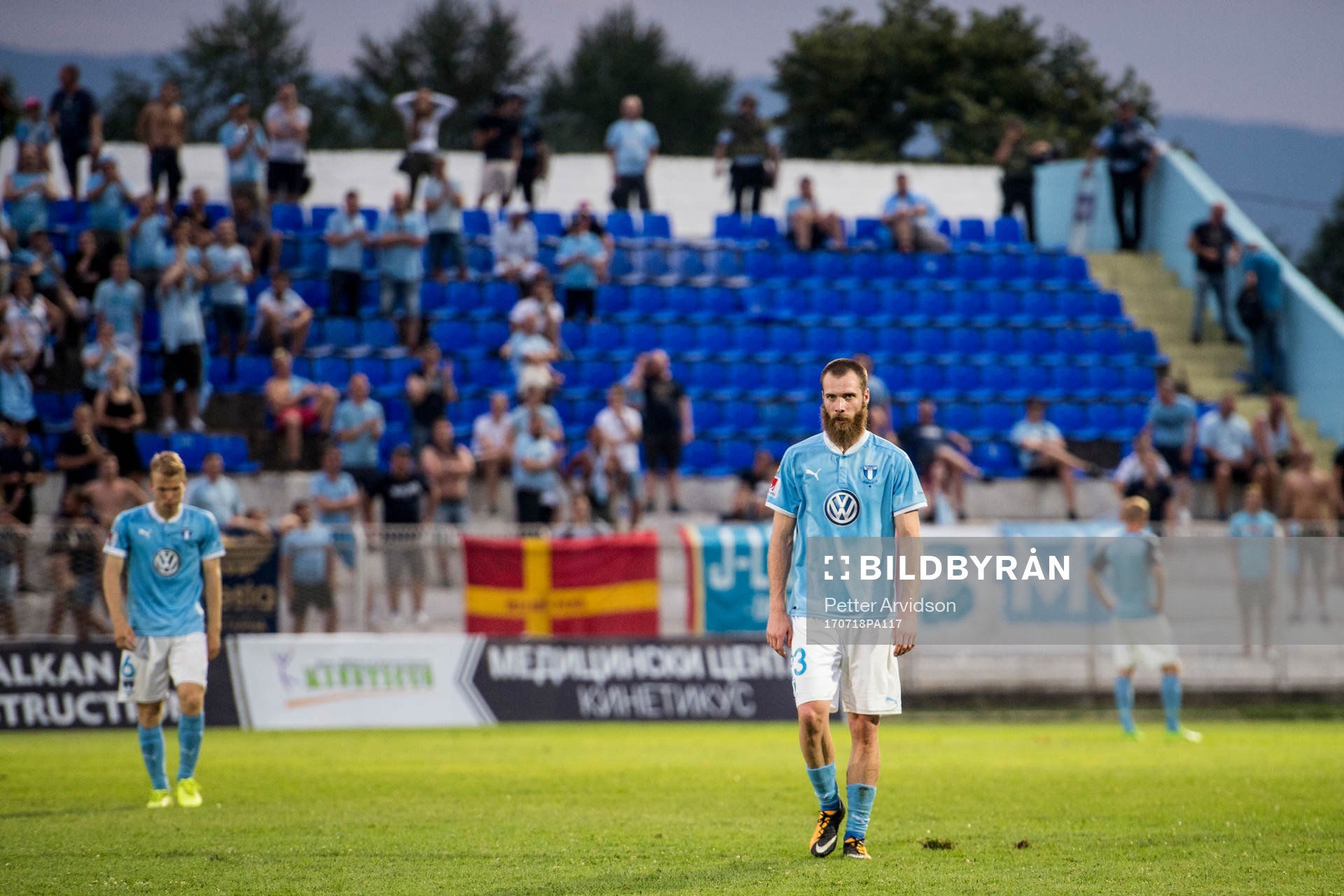 Malmö FFs Jo Inge Berget deppar när han lämnar planen