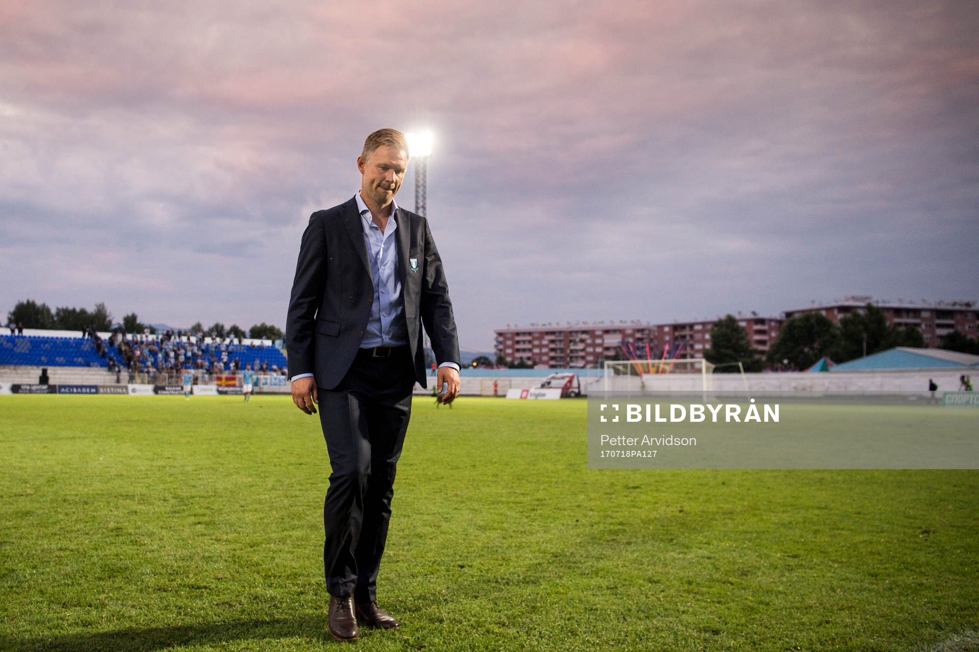Malmö FFs tränare Magnus Pehrsson deppar när han lämnar