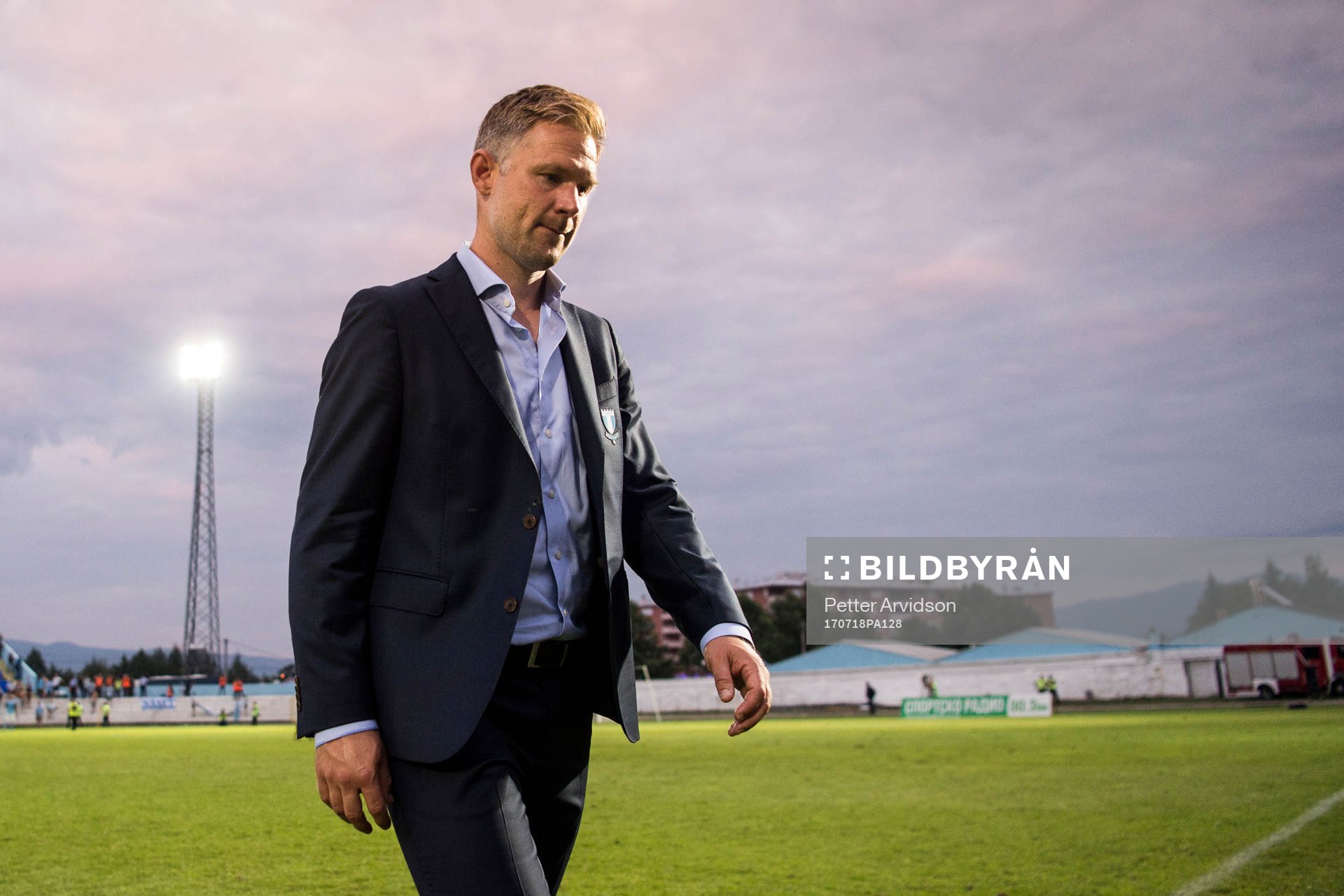 Malmö FFs tränare Magnus Pehrsson deppar när han lämnar