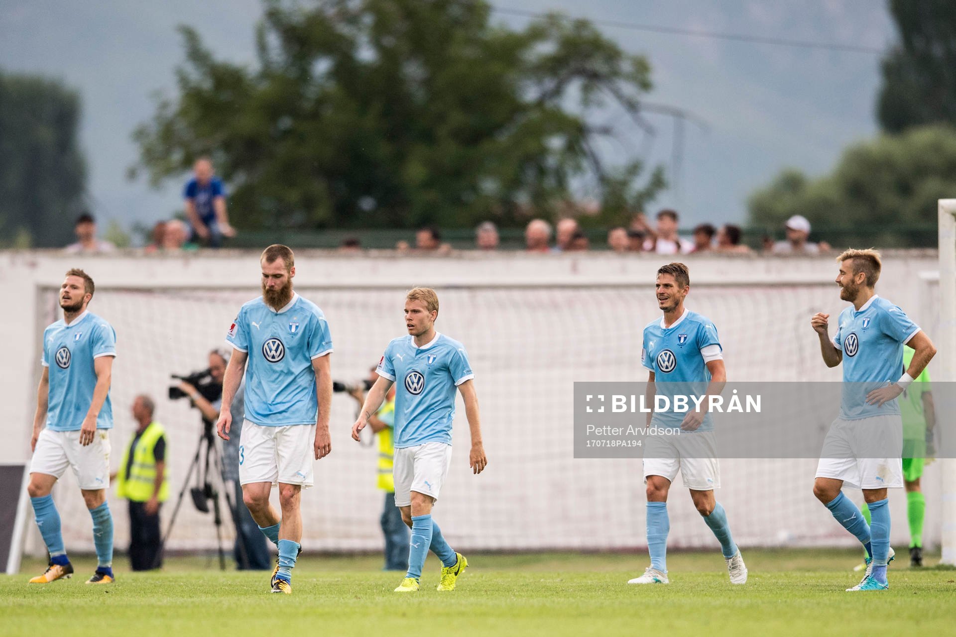 Malmö FFs Lasse Nielsen, Jo Inge Berget, Oscar Lewicki,