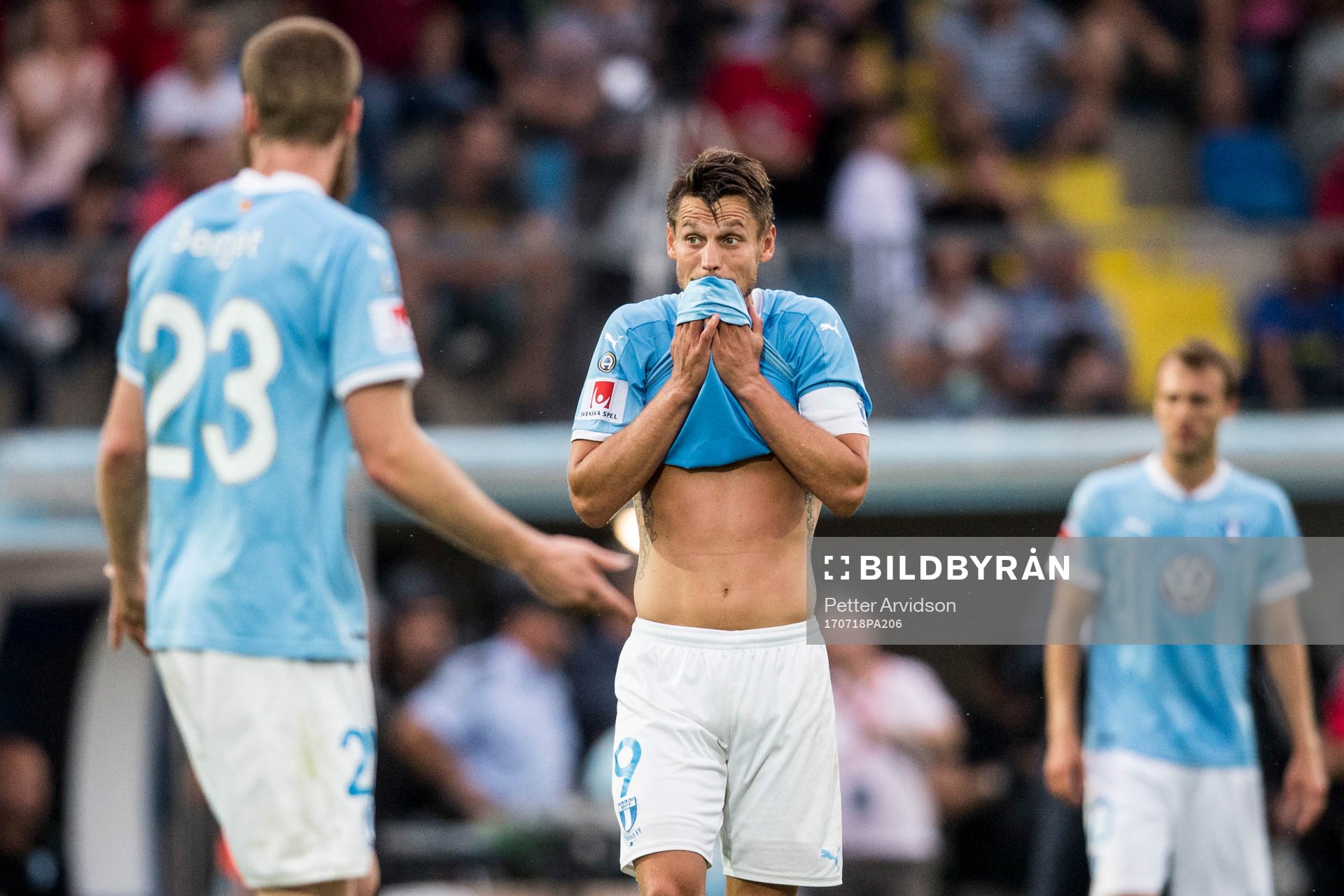 Malmö FFs Markus Rosenberg deppar