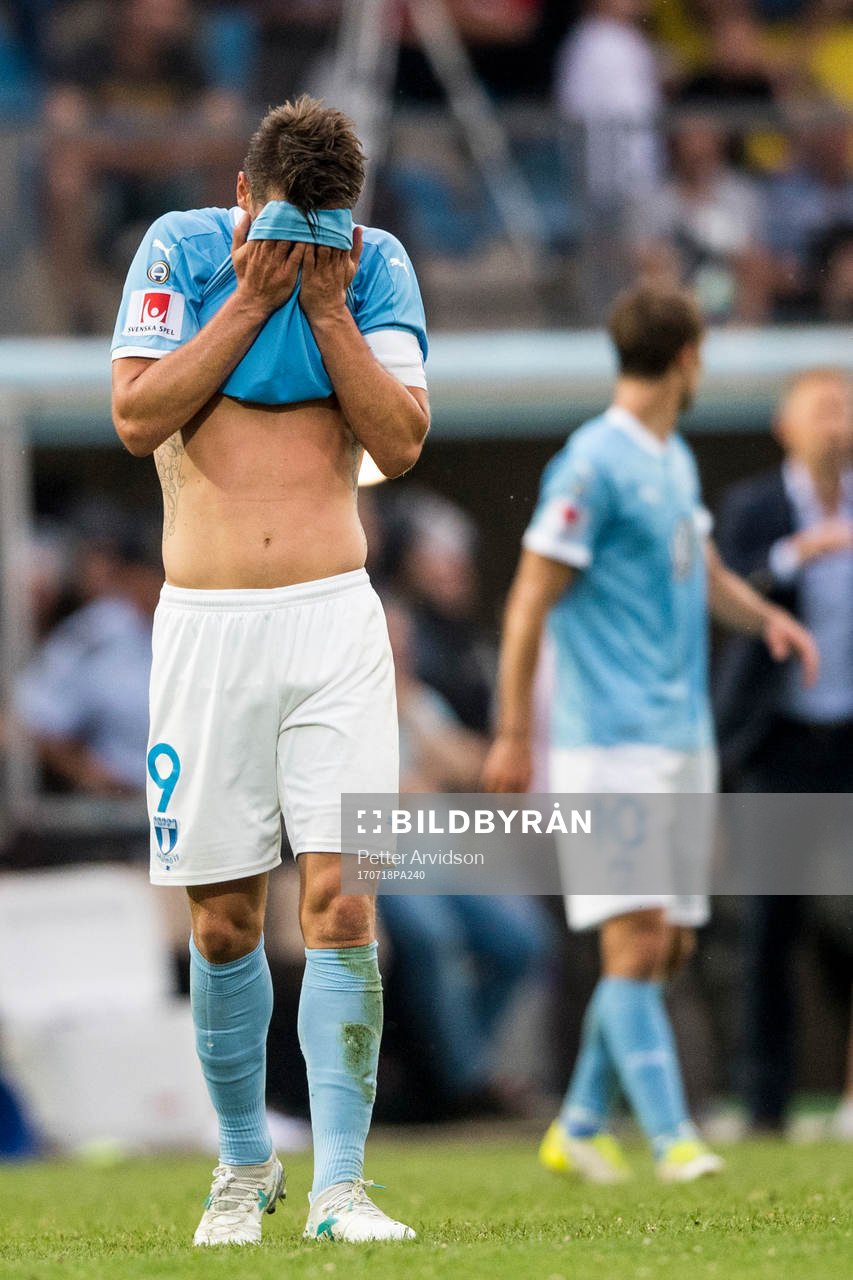 Malmö FFs Markus Rosenberg deppar