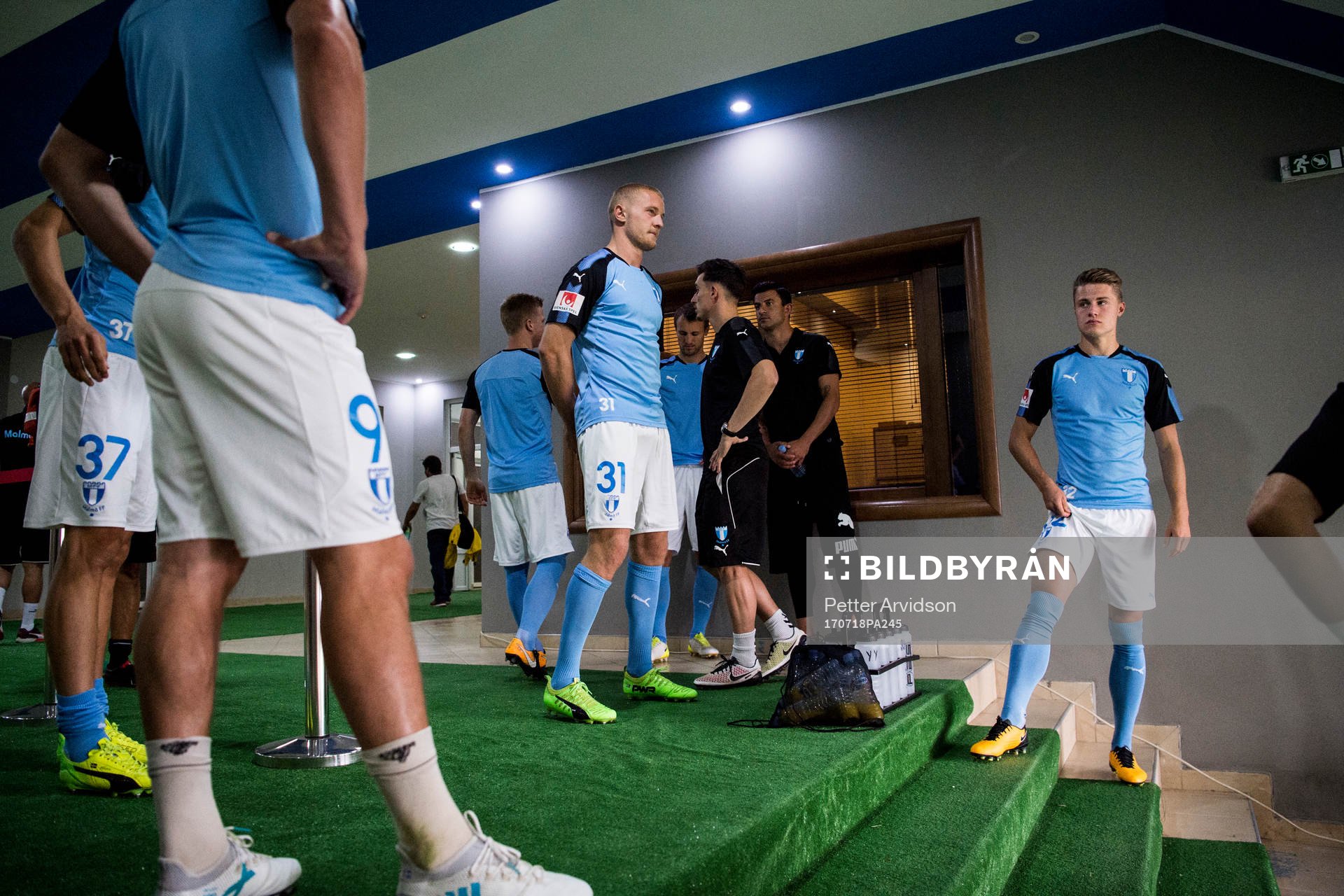 Malmö FFs Franz Brorsson och Mattias Svanberg i