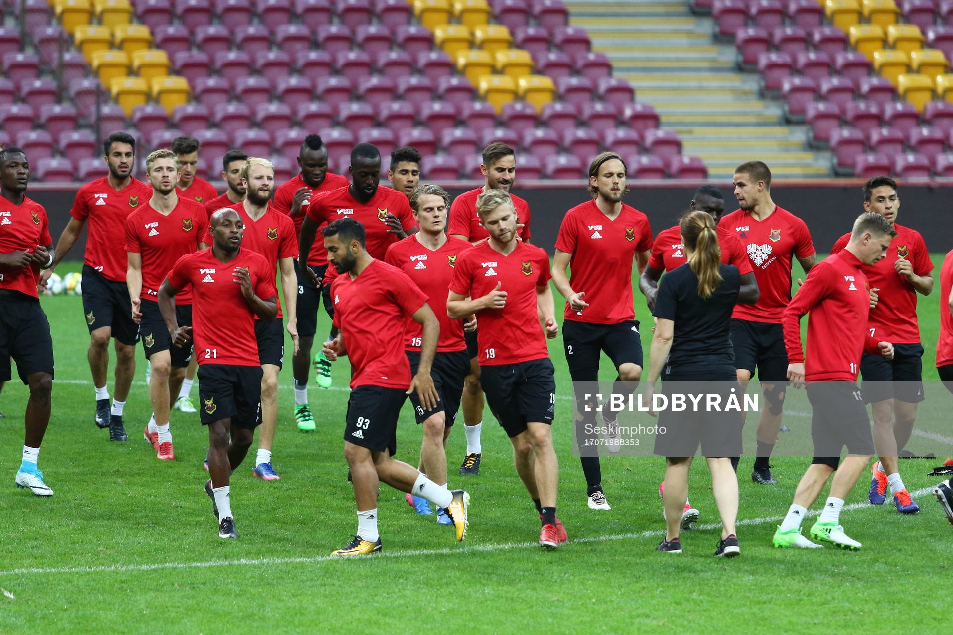 Östersunds Fouad Bachirou, Saman Ghoddos och Dennis Widgren