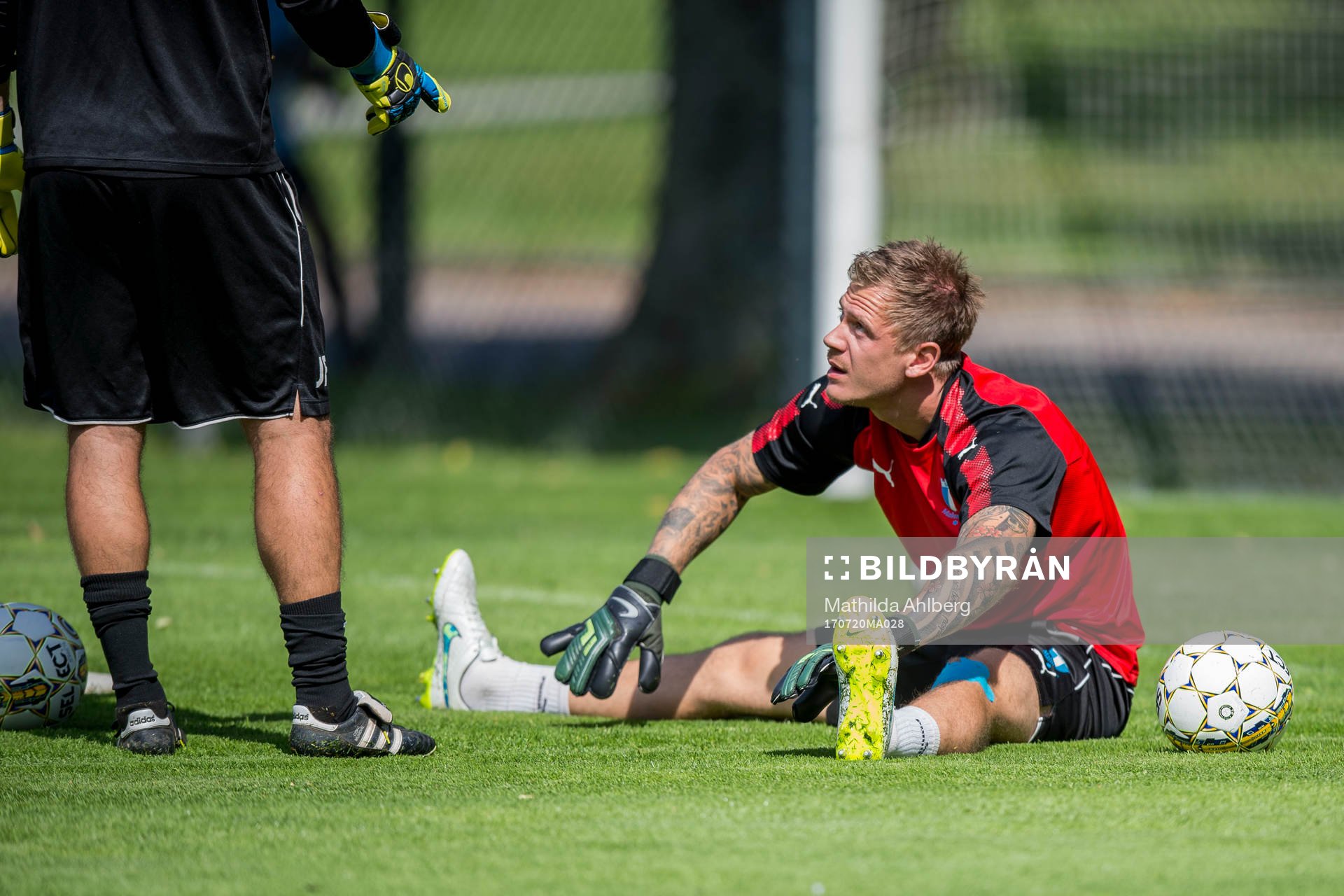 Malmö FFs målvakt Johan Dahlin