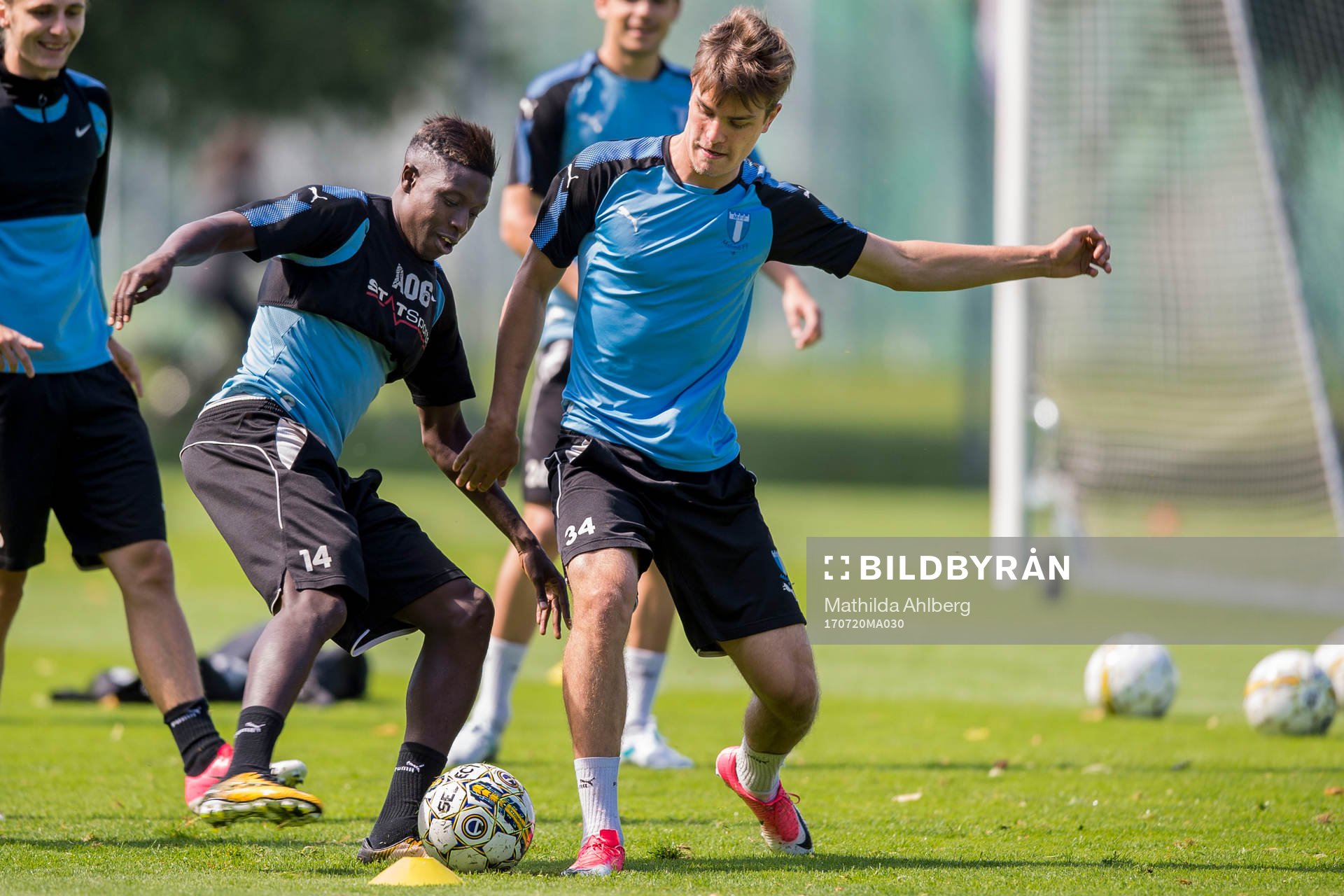 Malmö FFs Pa Konate och Pavle Vagic