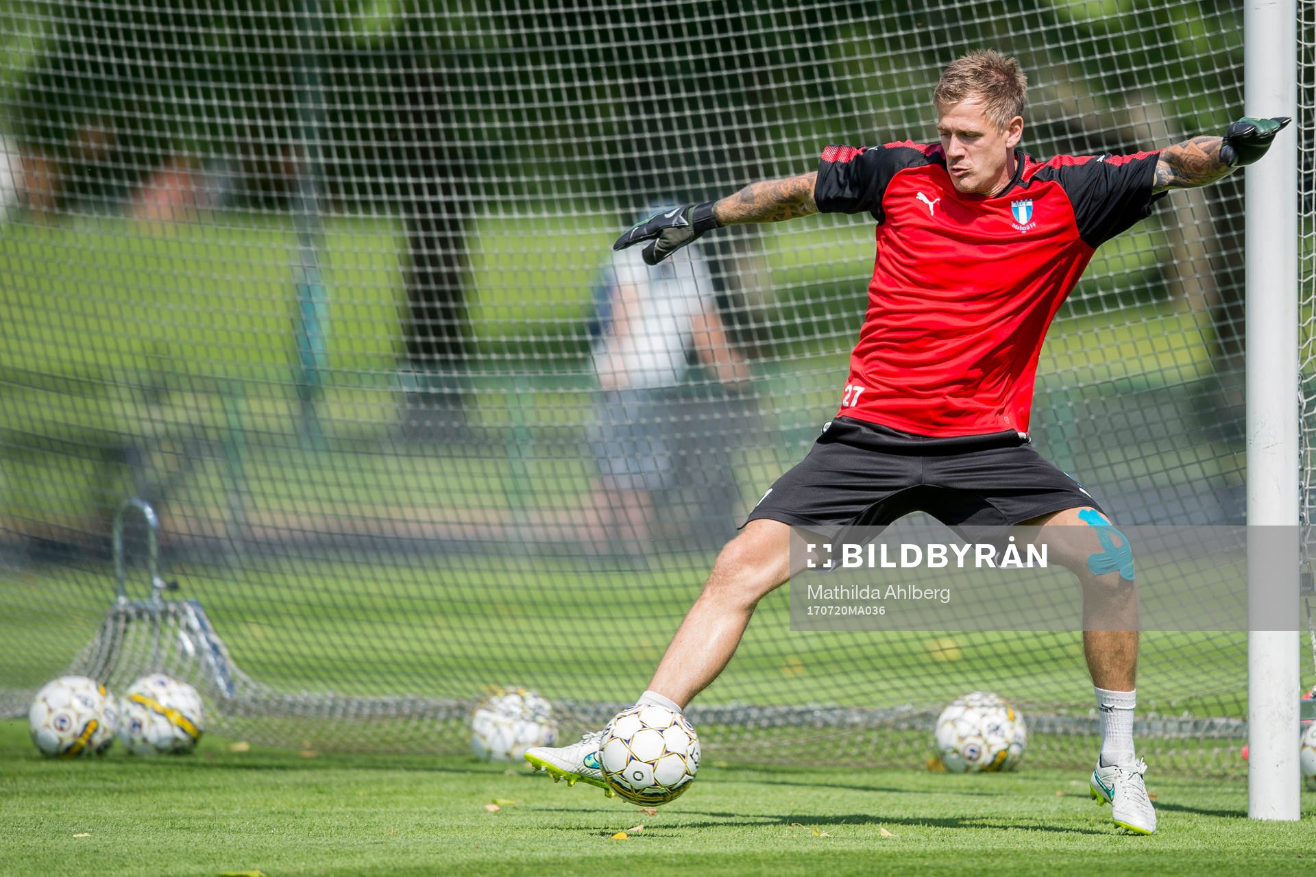 Malmö FFs målvakt Johan Dahlin