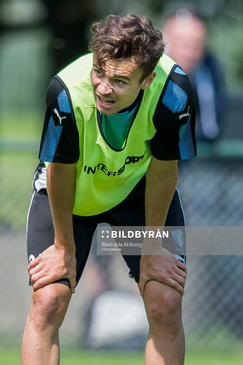 Malmö FFs Andreas Vindheim grimaserar