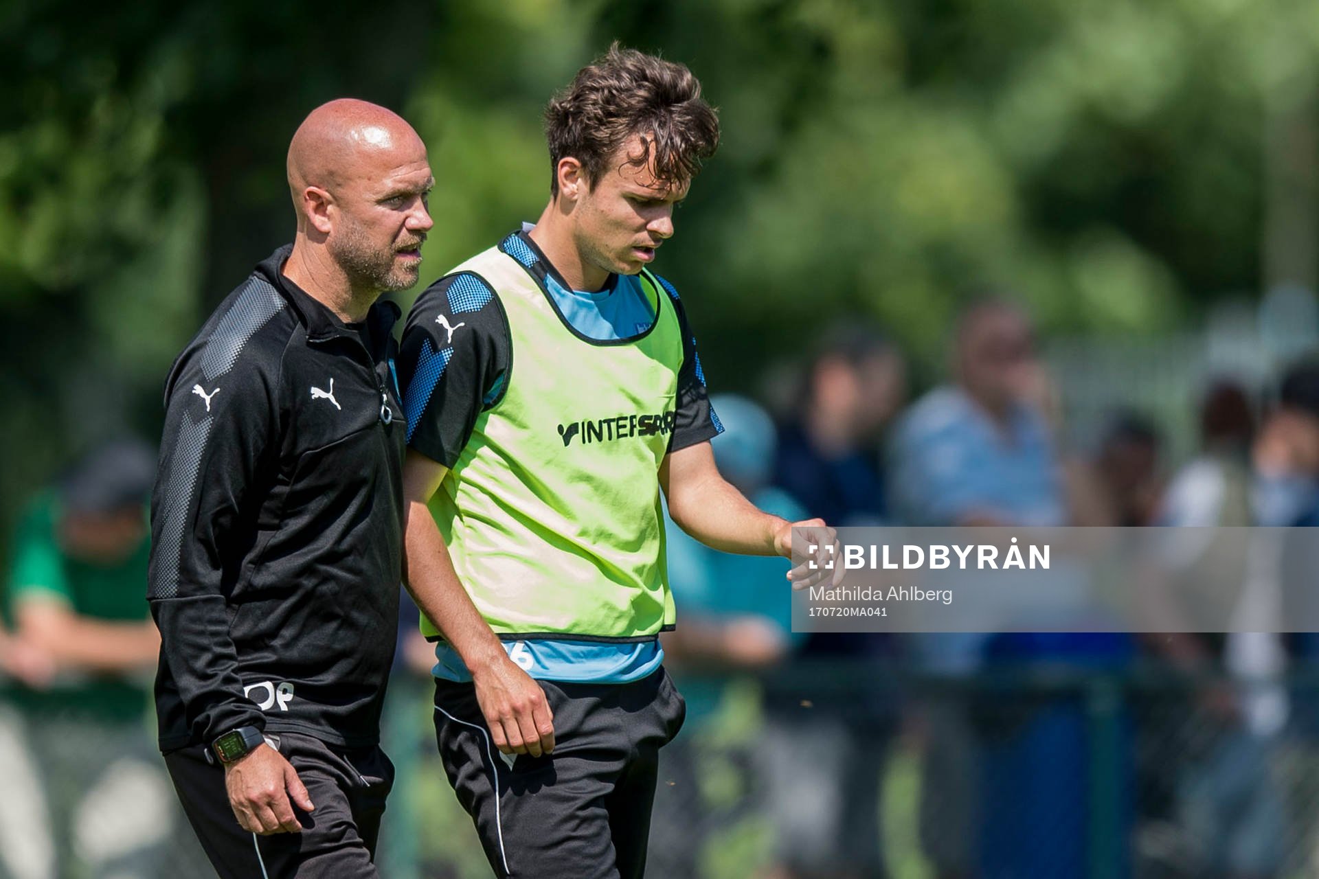 Malmö FFs assisterande tränare Olof Persson och Andreas