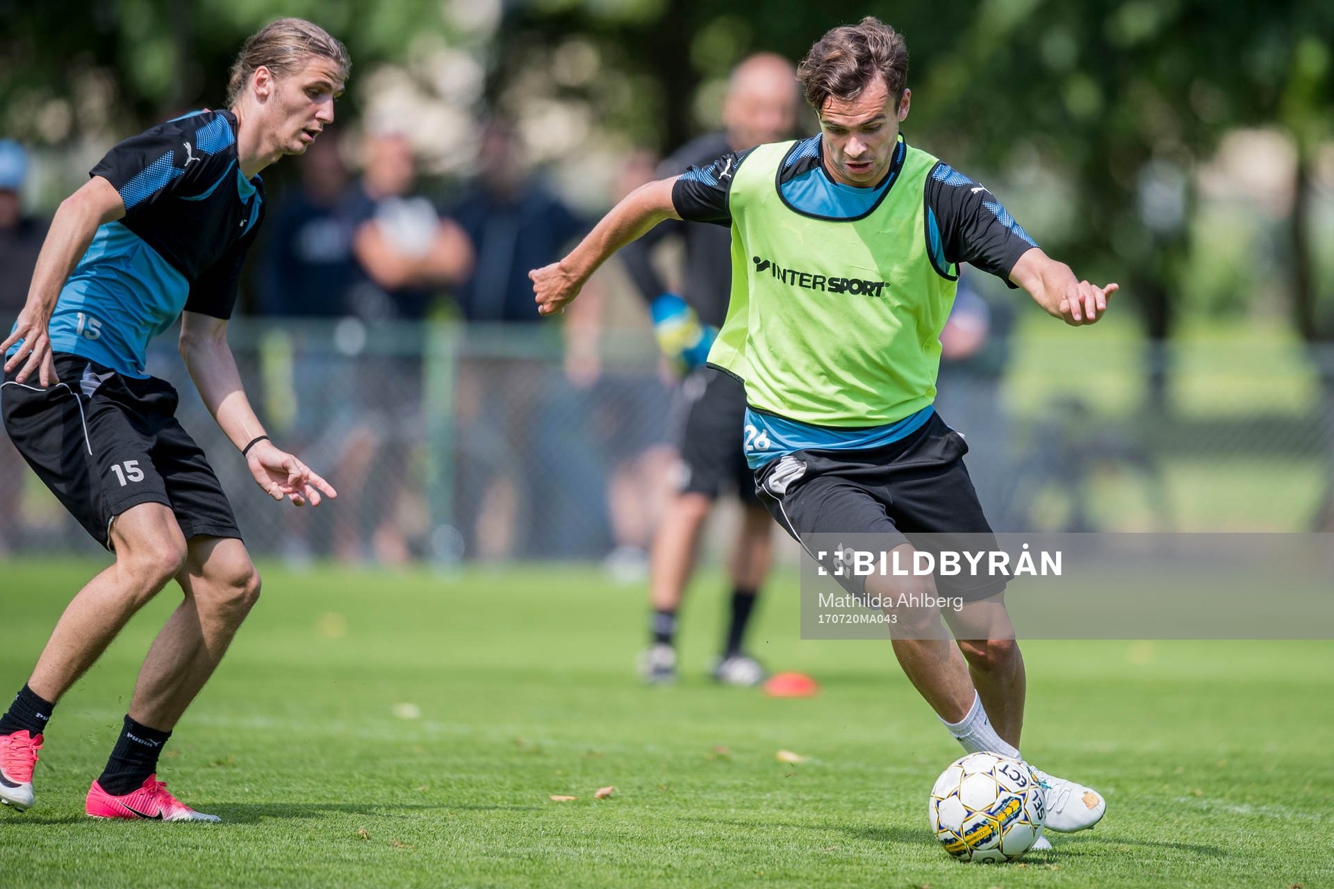 Malmö FFs Pawel Cibicki och Andreas Vindheim