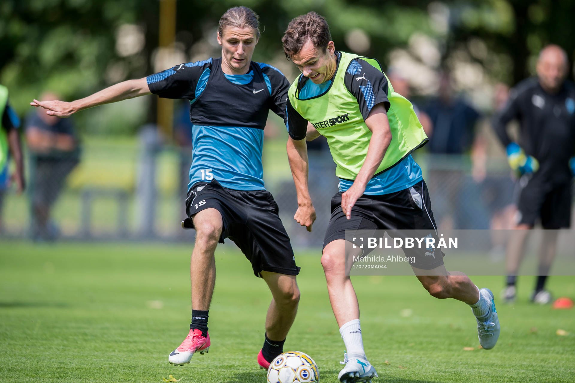 Malmö FFs Pawel Cibicki och Andreas Vindheim