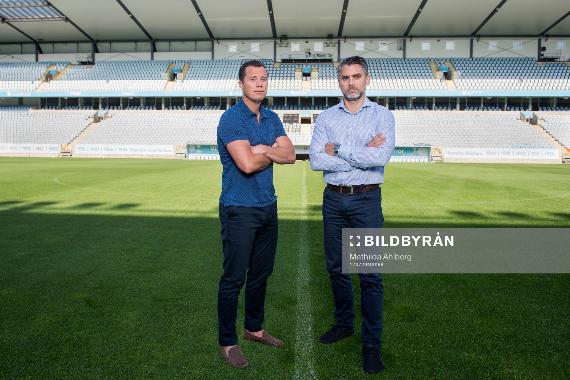 Malmö FFs VD Niclas Carlnén och Sportchef Daniel Andersson
