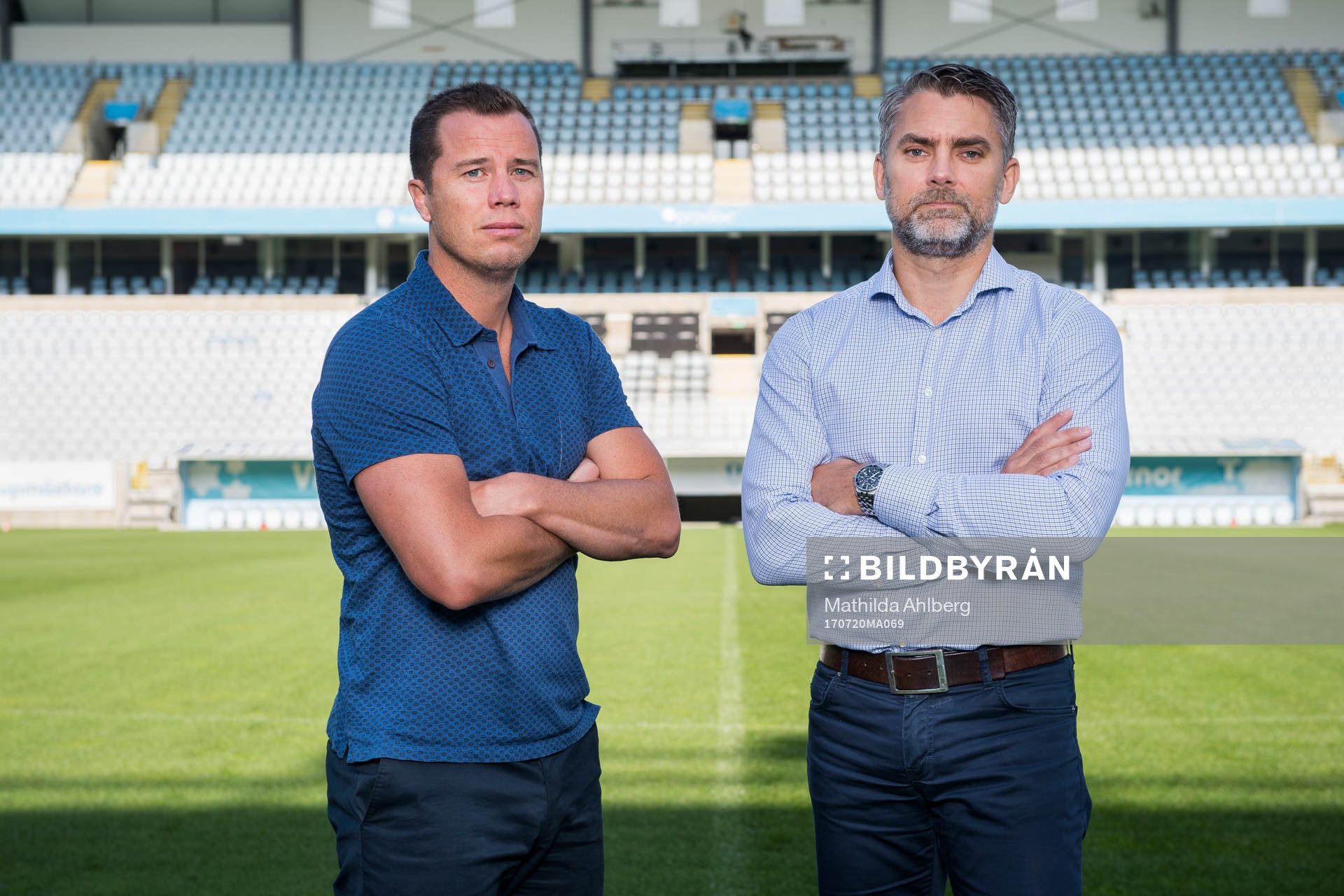 Malmö FFs VD Niclas Carlnén och Sportchef Daniel Andersson