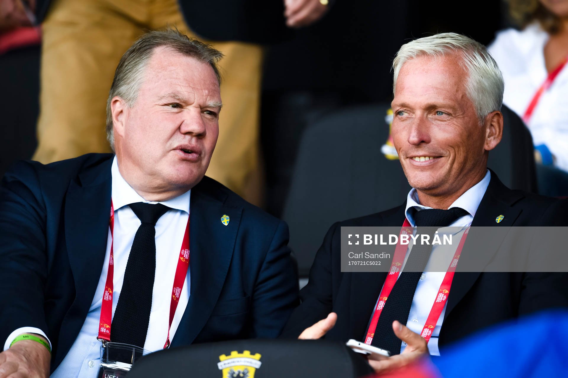 Fotbollsförbundets ordförande Karl-Erik Nilsson och