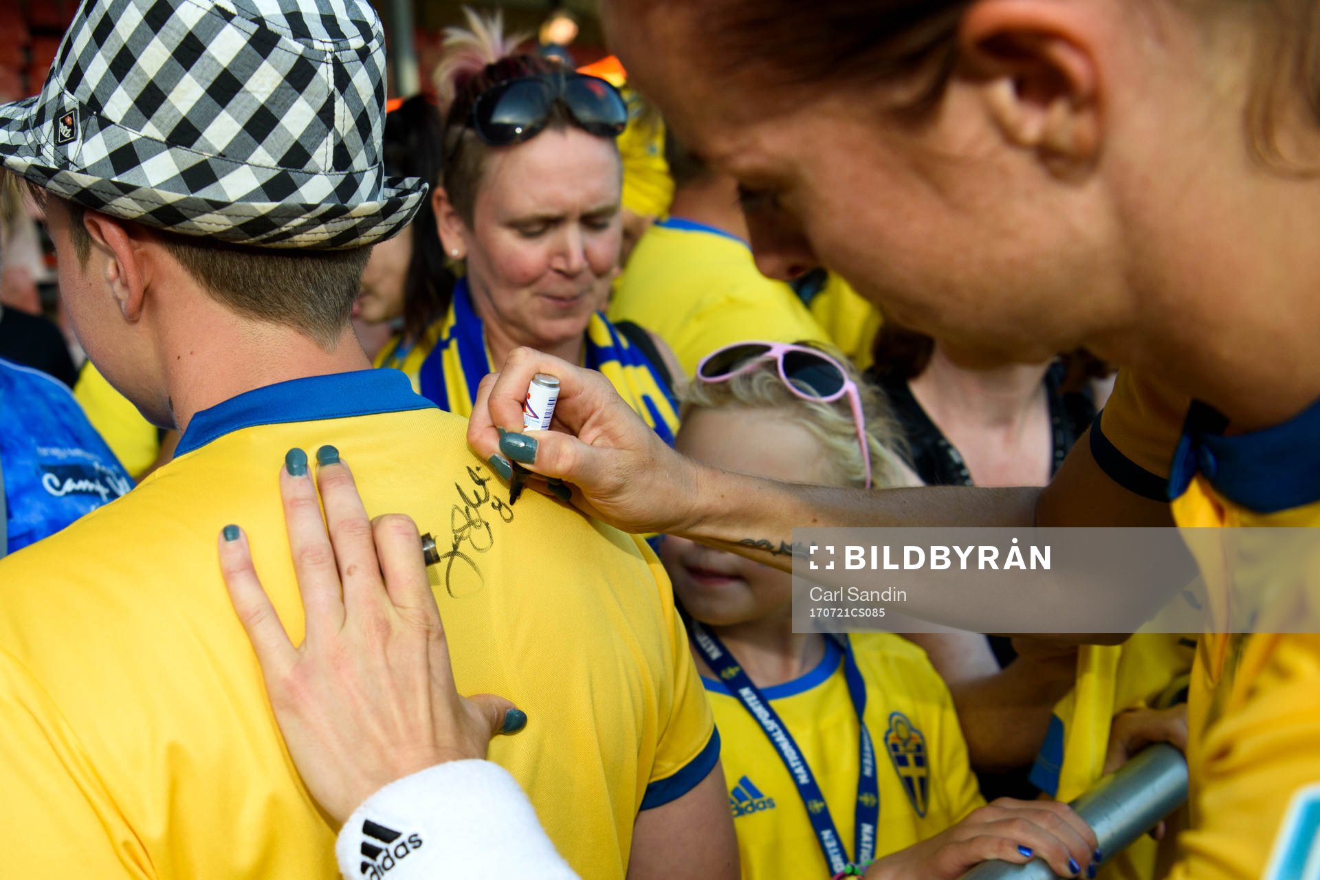 Sveriges Lotta Schelin i matchen mellan Sverige och Ryssland