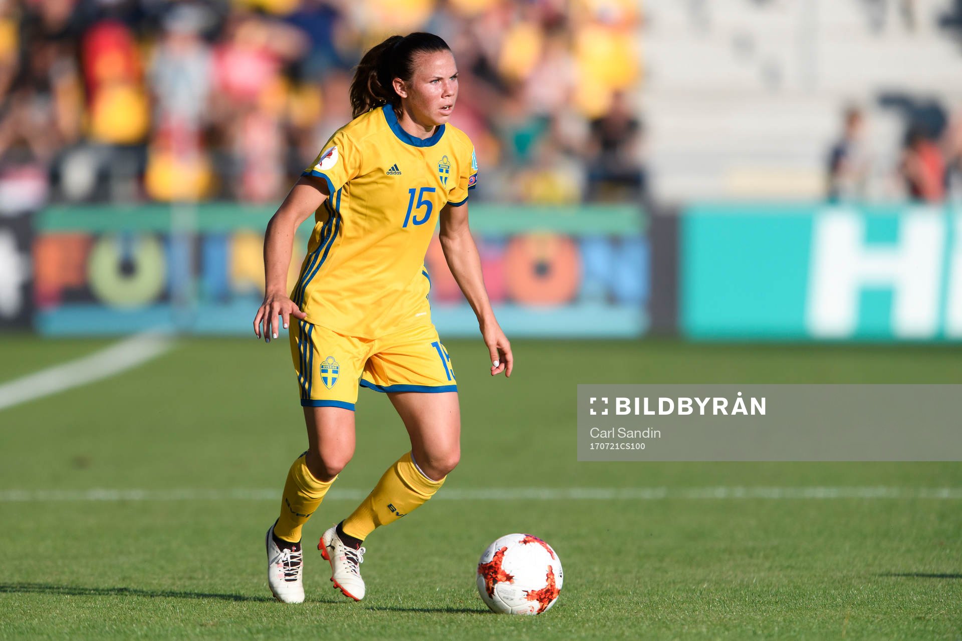 Sveriges Jessica Samuelsson i matchen mellan Sverige och