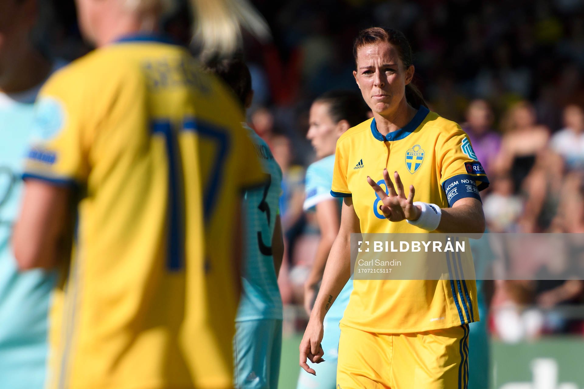 Sveriges Lotta Schelin i matchen mellan Sverige och Ryssland