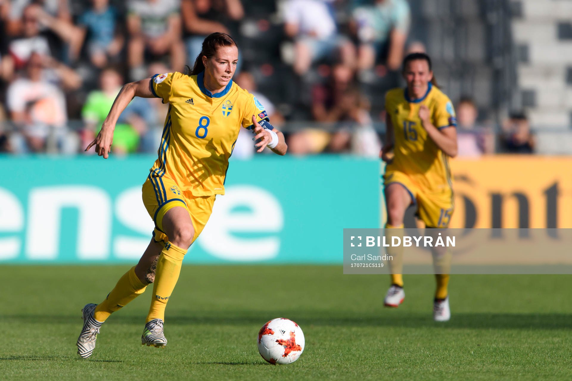 Sveriges Lotta Schelin i matchen mellan Sverige och Ryssland