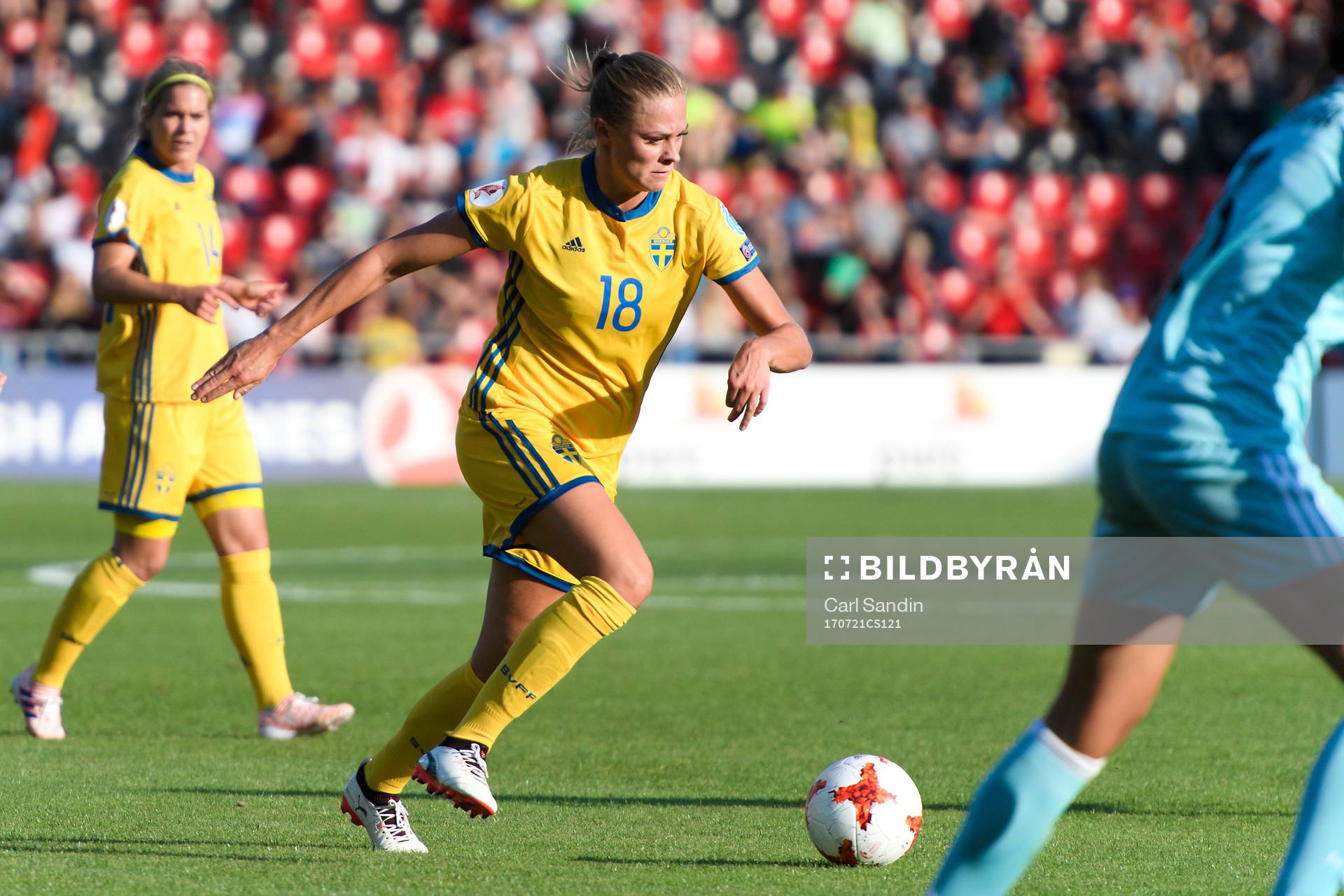 Sveriges Fridolina Rolfö i matchen mellan Sverige och