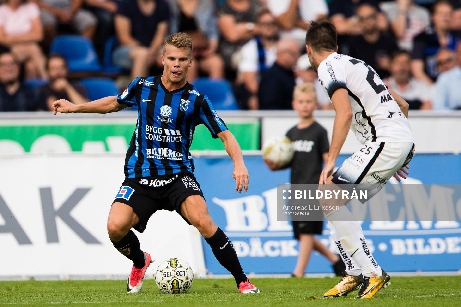 Sirius Elias Andersson och Häckens Egzon Binaku