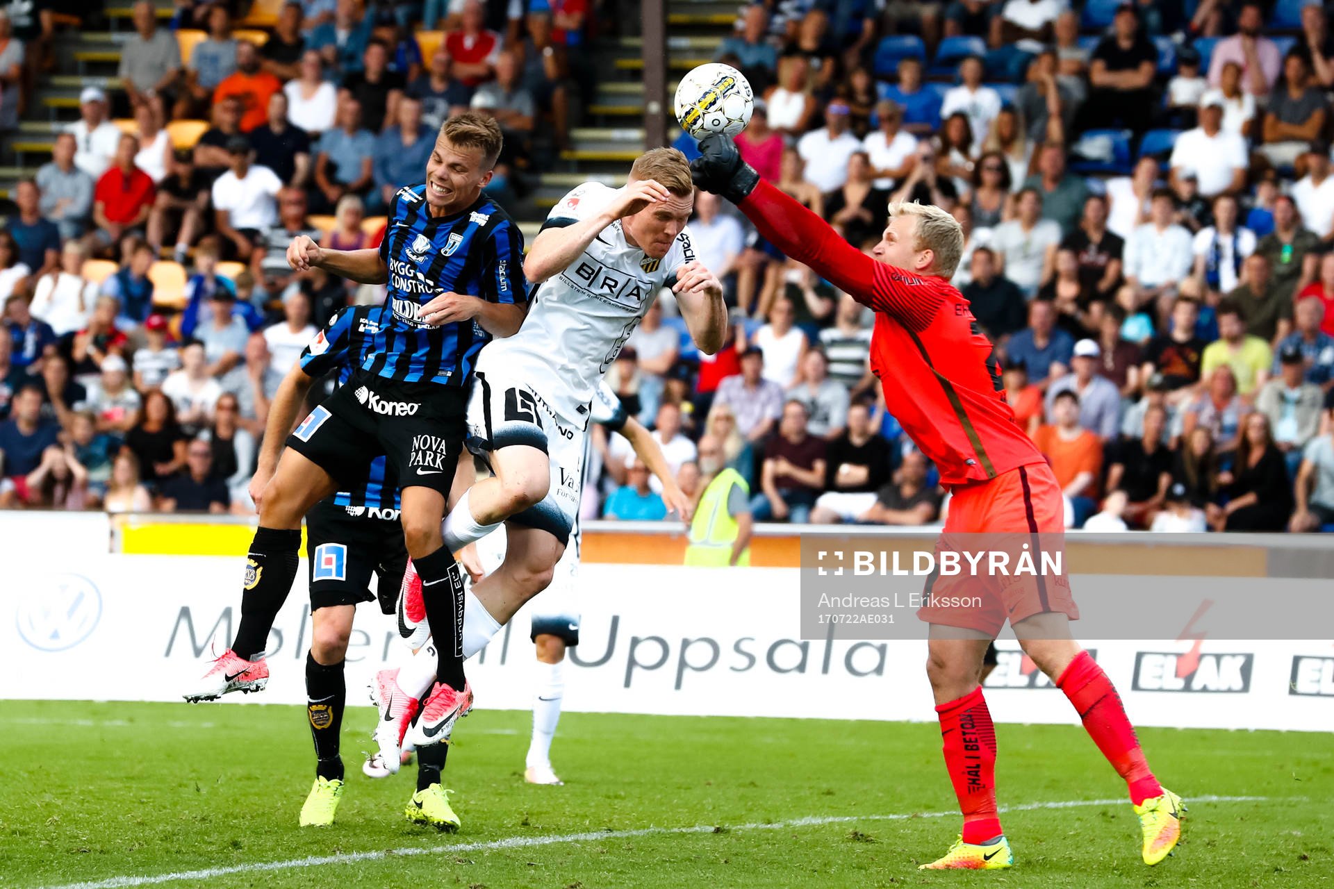 Sirius Elias Andersson i en kamp mot Häckens David