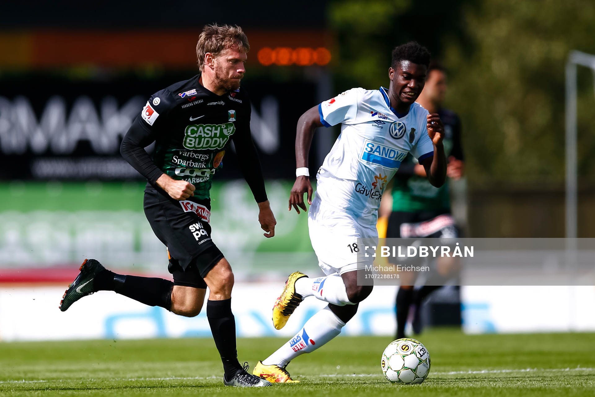 Varbergs Karl Söderström och Gefles Tshutshu Wa Tshakasua