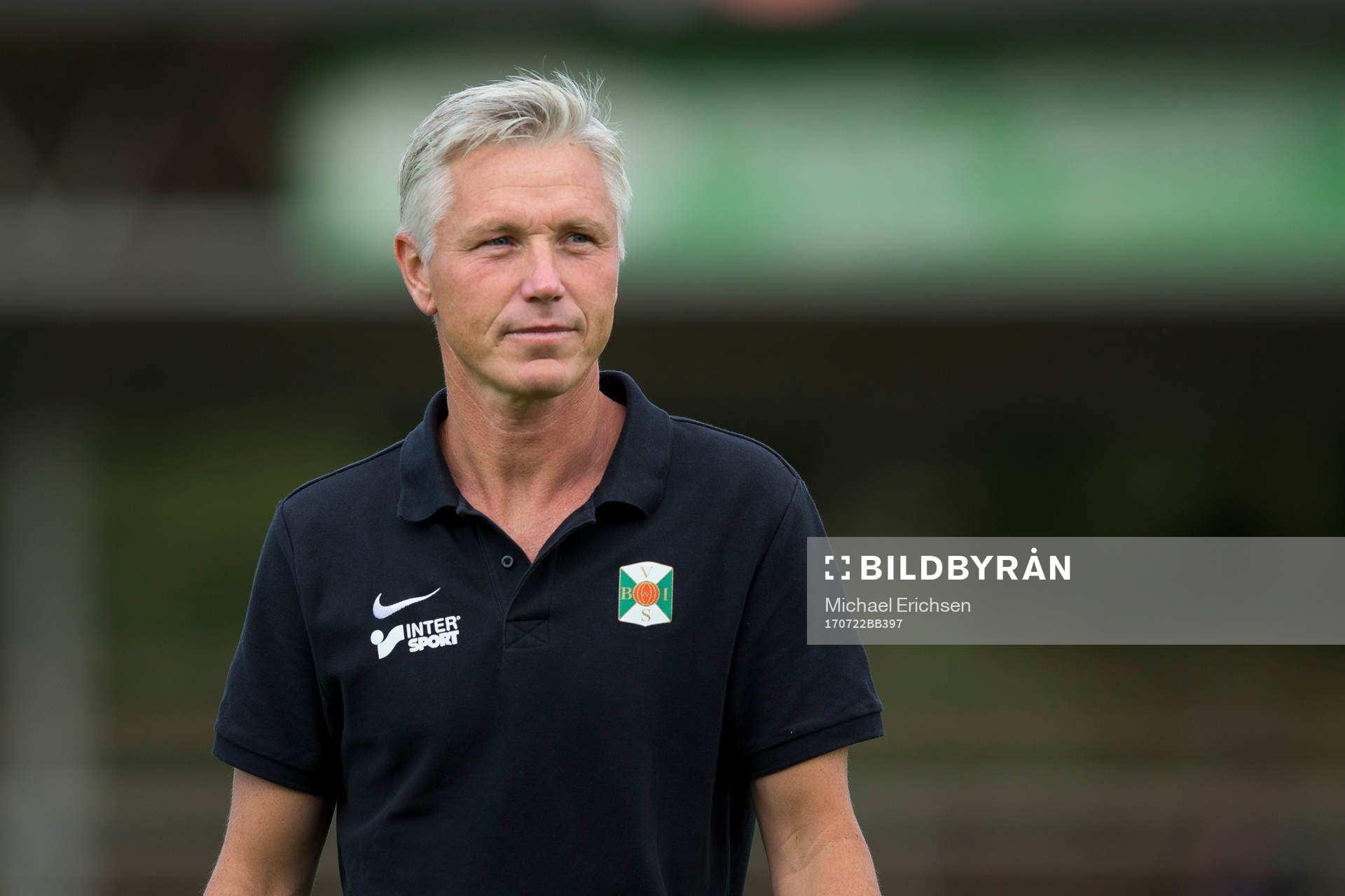Varbergs tränare Jörgen Wålemark efter fotbollsmatchen i Superettan mellan Varberg och Gefle den 22 juli 2017 i Varberg.