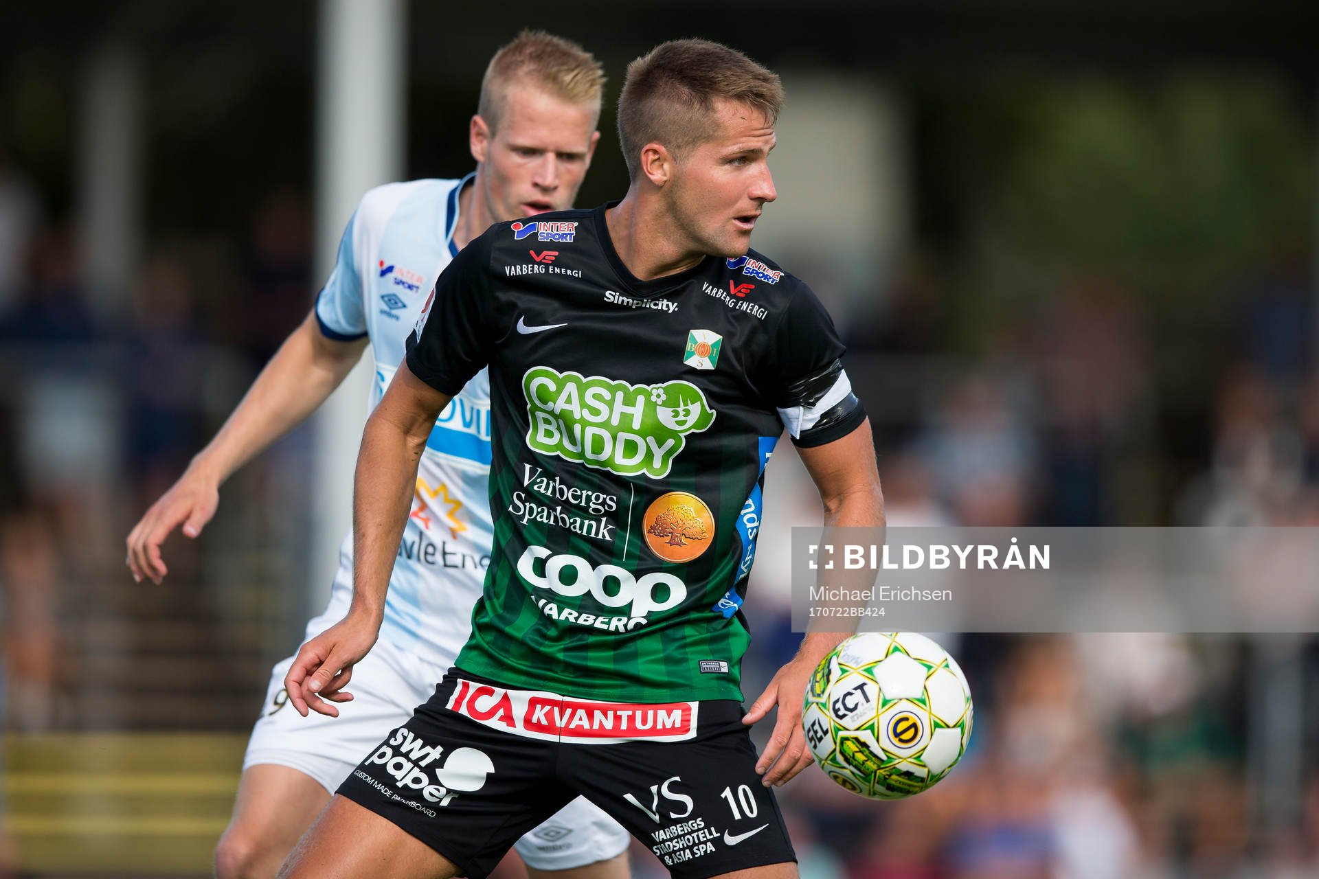 Varbergs Gabriel Altemark-Vanneryr mot Gefles Martin