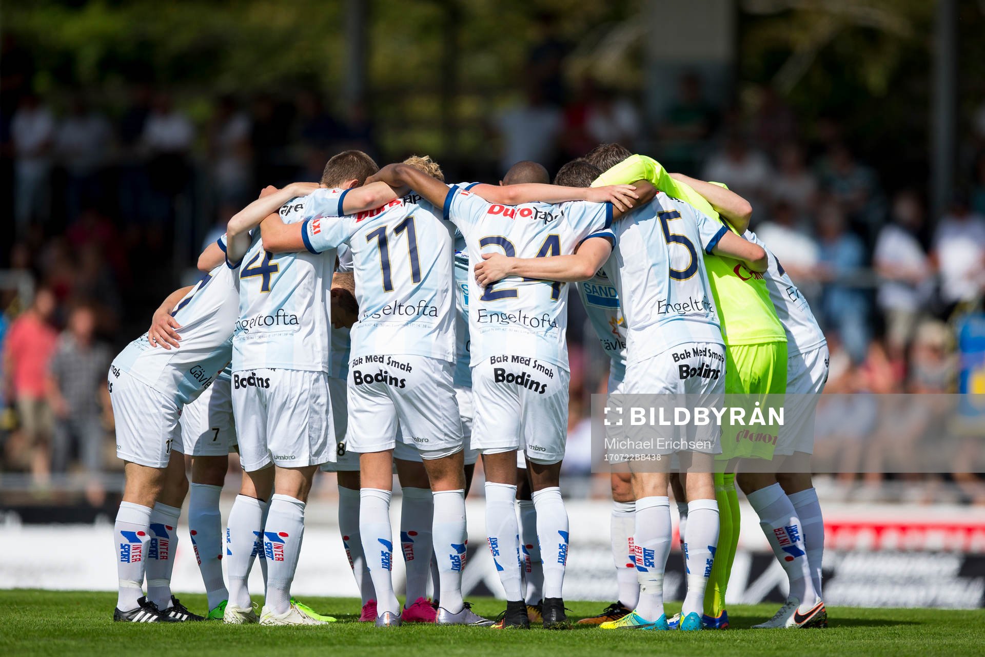 Gefle samlade innan fotbollsmatchen i Superettan mellan