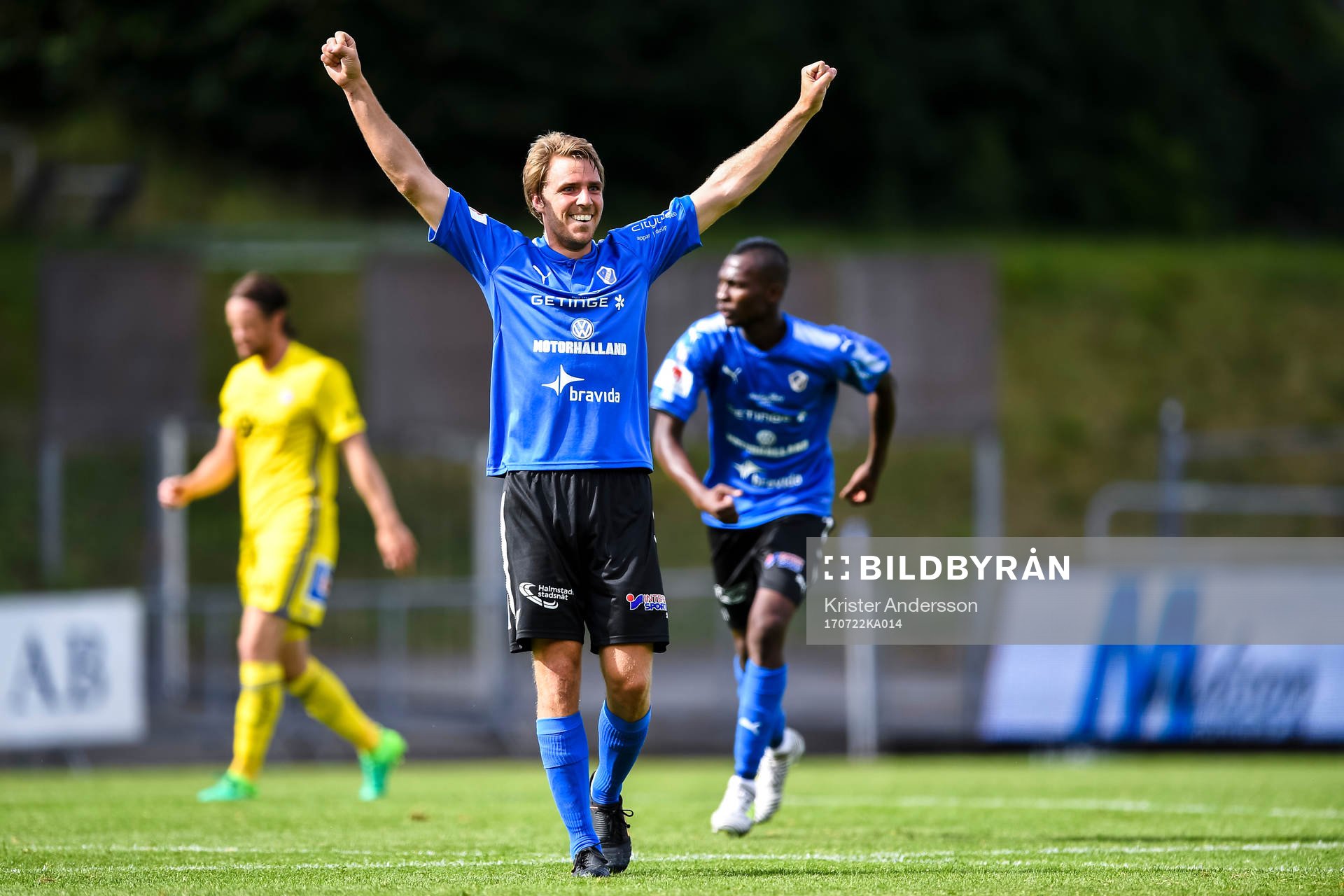 Halmstads Johan Oremo jublar