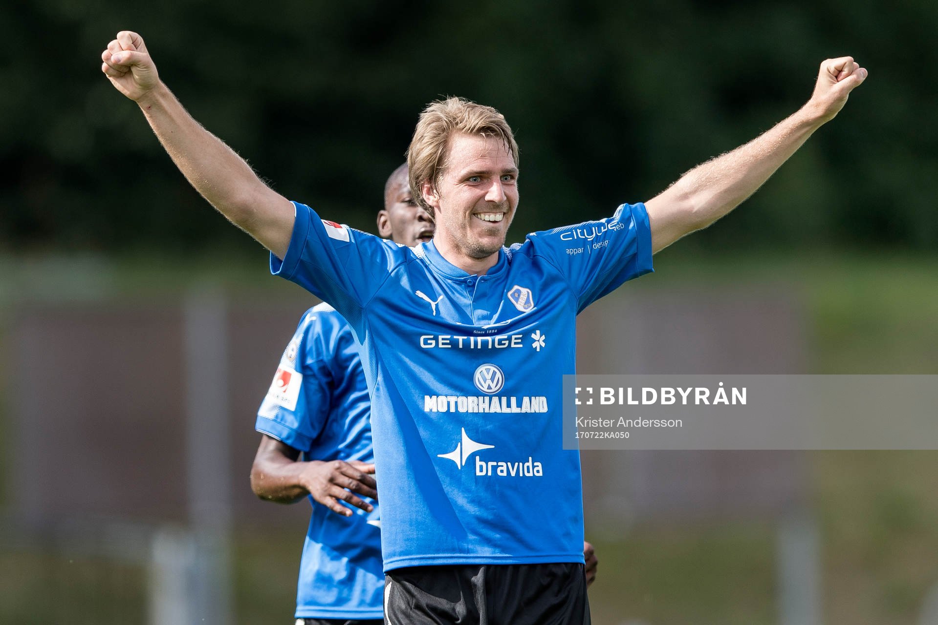 Halmstads Johan Oremo jublar