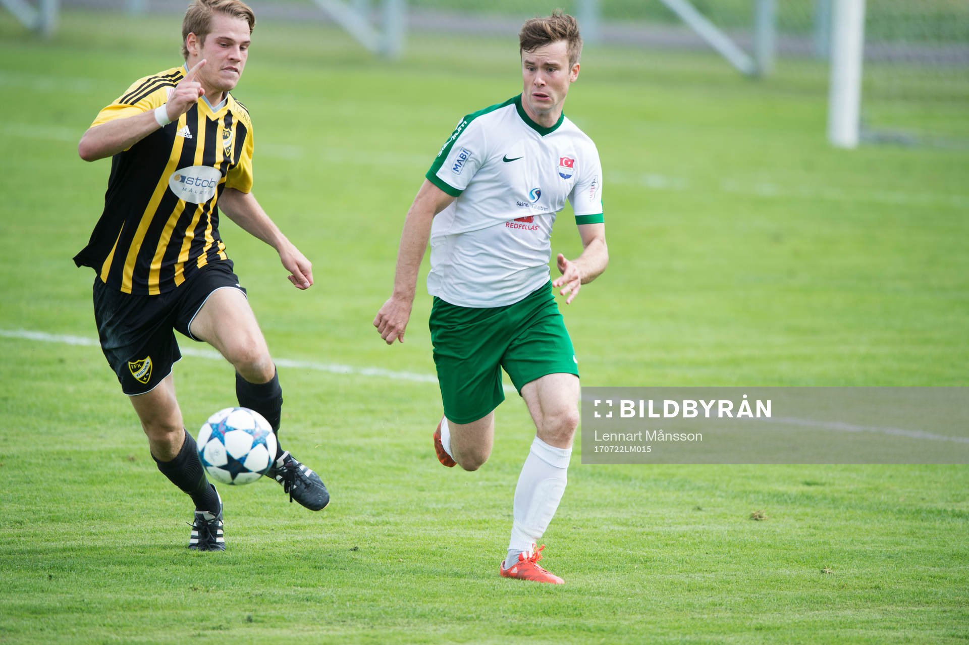 IFK Hässleholms Filip Ranmo i matchen i division 2 mellan